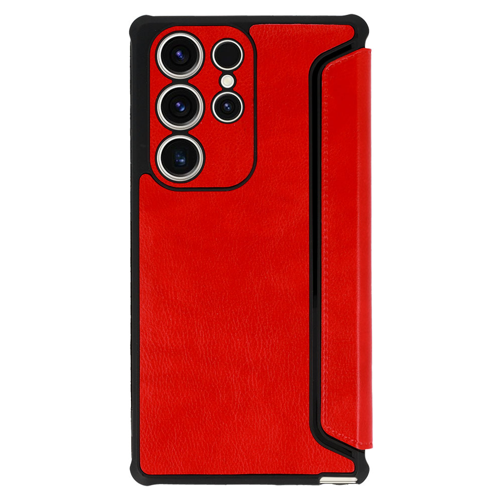Pokrowiec etui z klapk Razor Leather Book czerwone SAMSUNG Galaxy A32 / 2