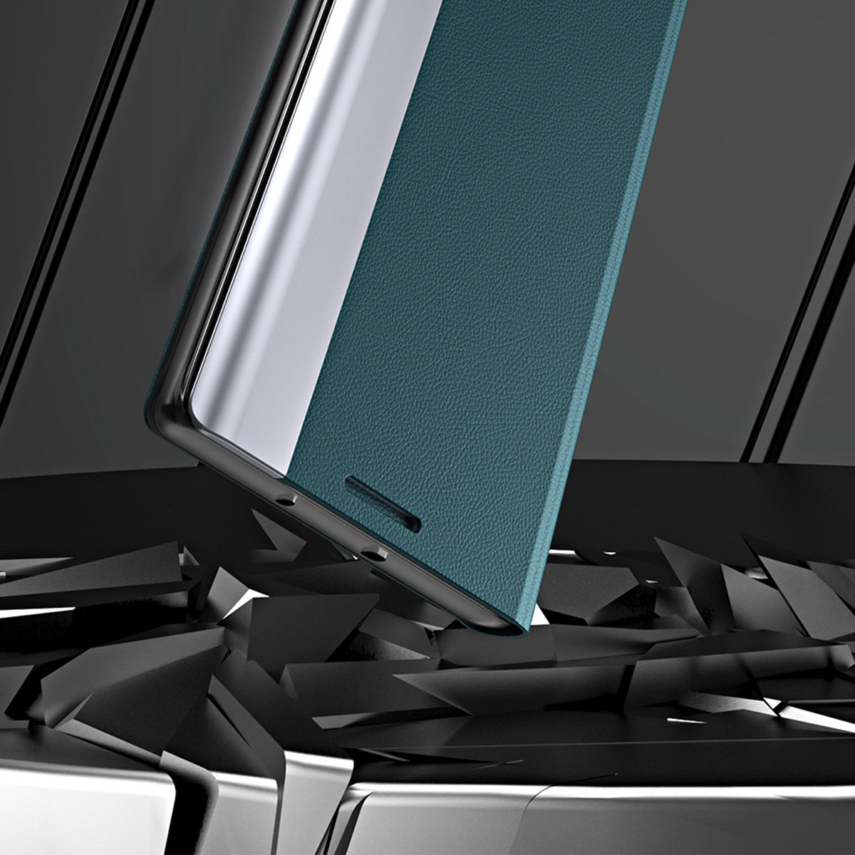 Pokrowiec etui z klapk Sleep Case Pro czarne SAMSUNG Galaxy A13 / 8