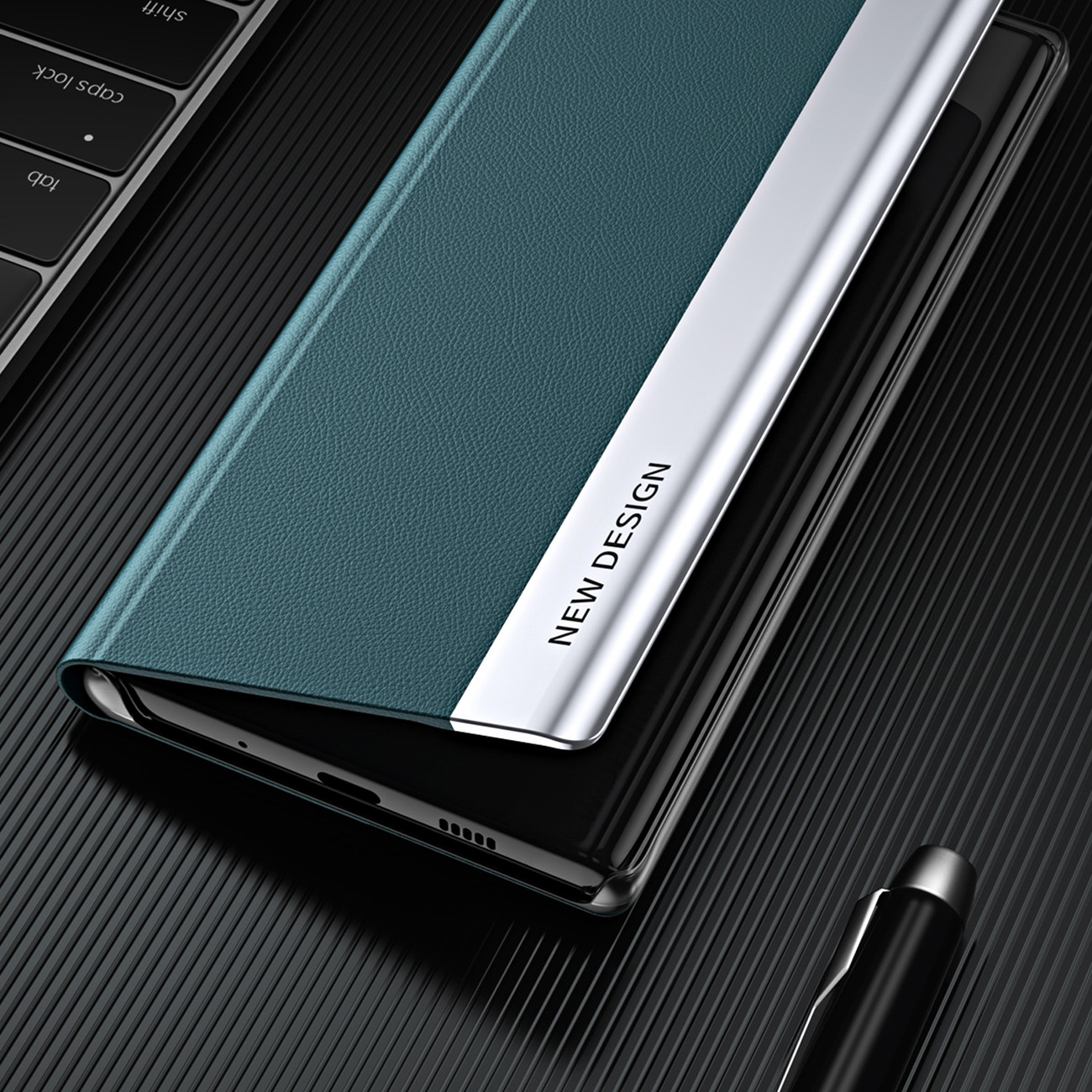 Pokrowiec etui z klapk Sleep Case Pro czarne SAMSUNG Galaxy A24 4G / 5
