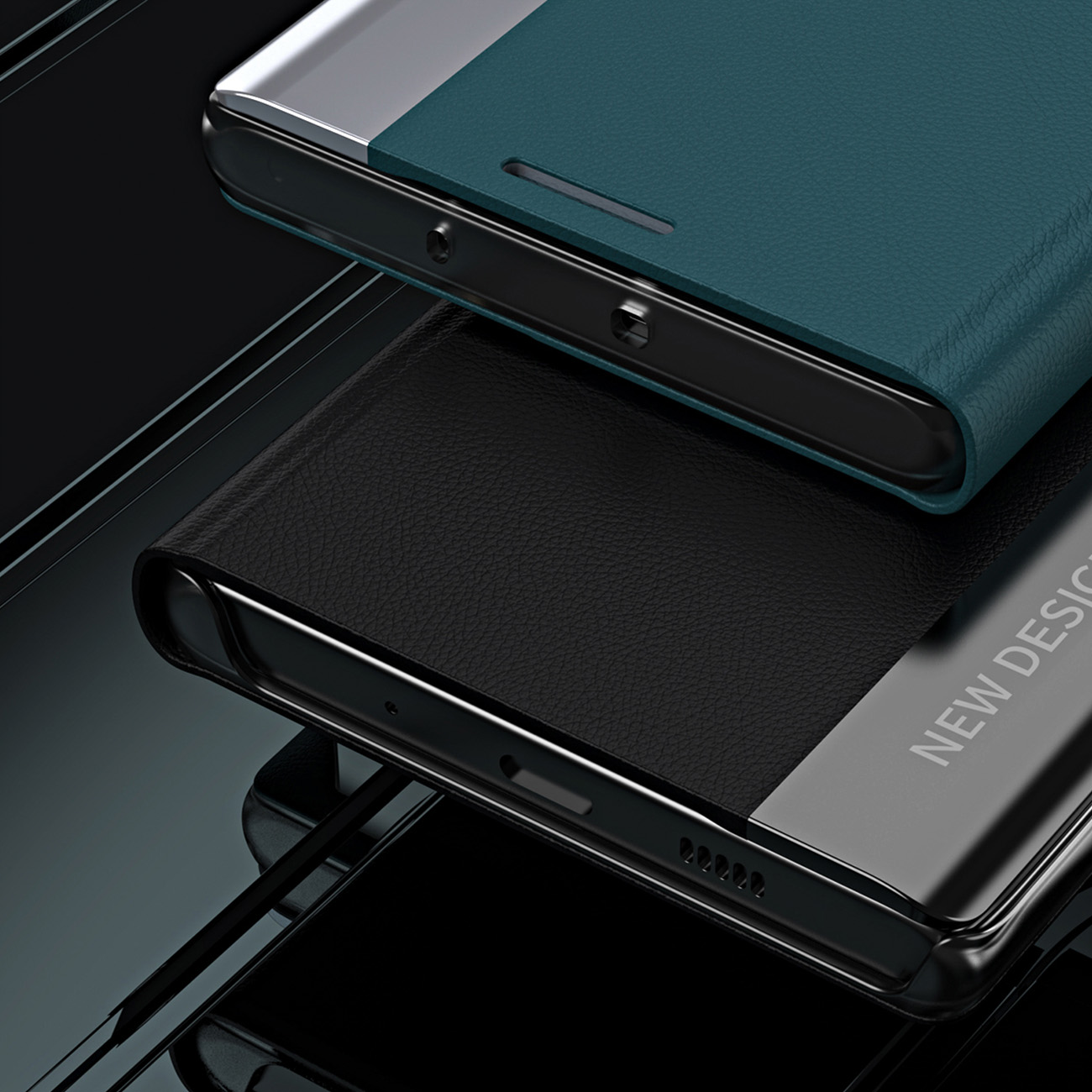Pokrowiec etui z klapk Sleep Case Pro czarne SAMSUNG Galaxy A24 4G / 7
