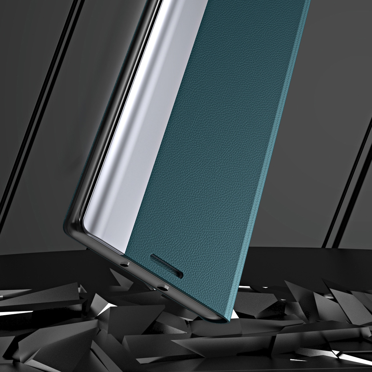 Pokrowiec etui z klapk Sleep Case Pro czarne SAMSUNG Galaxy A24 4G / 8