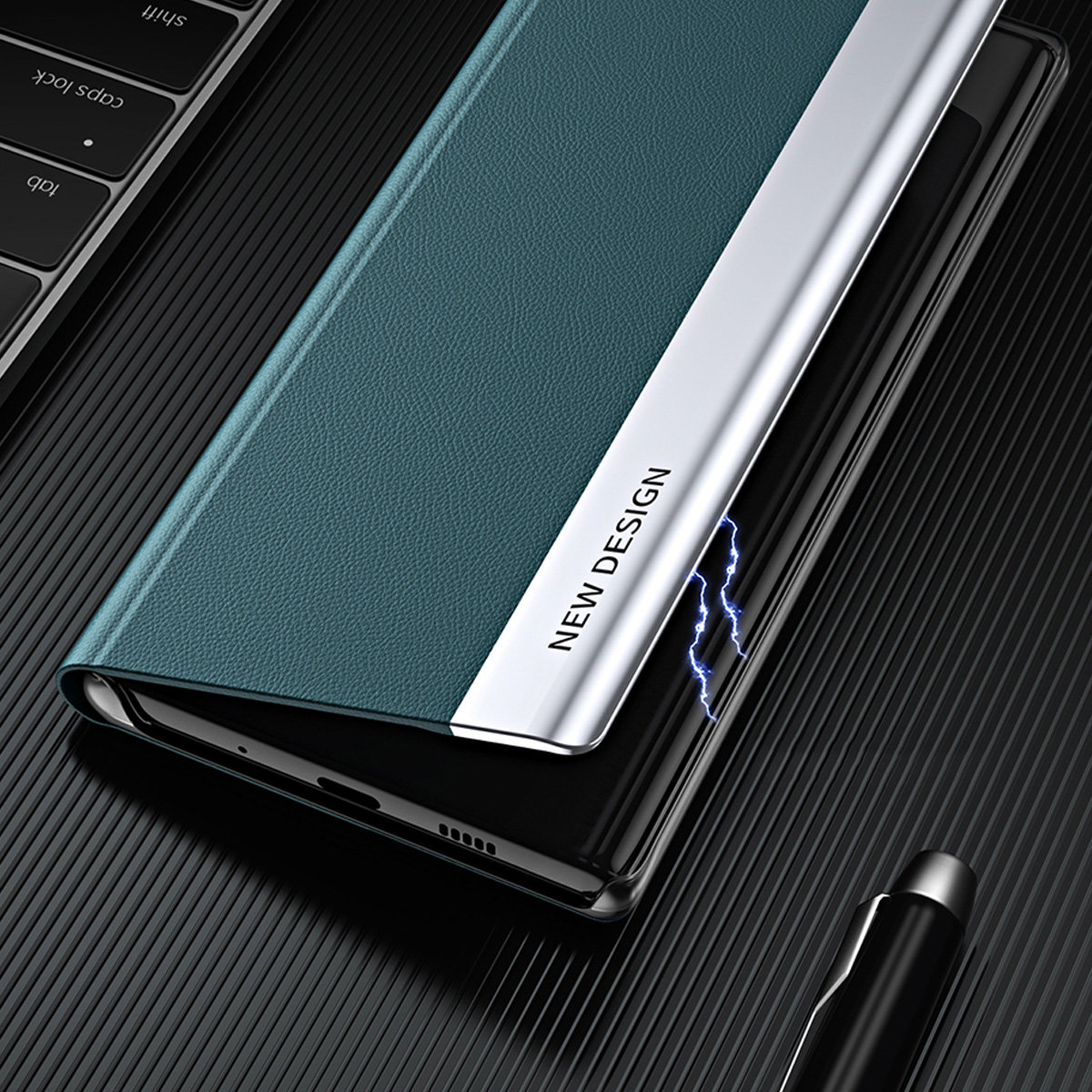Pokrowiec etui z klapk Sleep Case Pro czarne SAMSUNG Galaxy S23 Plus / 5