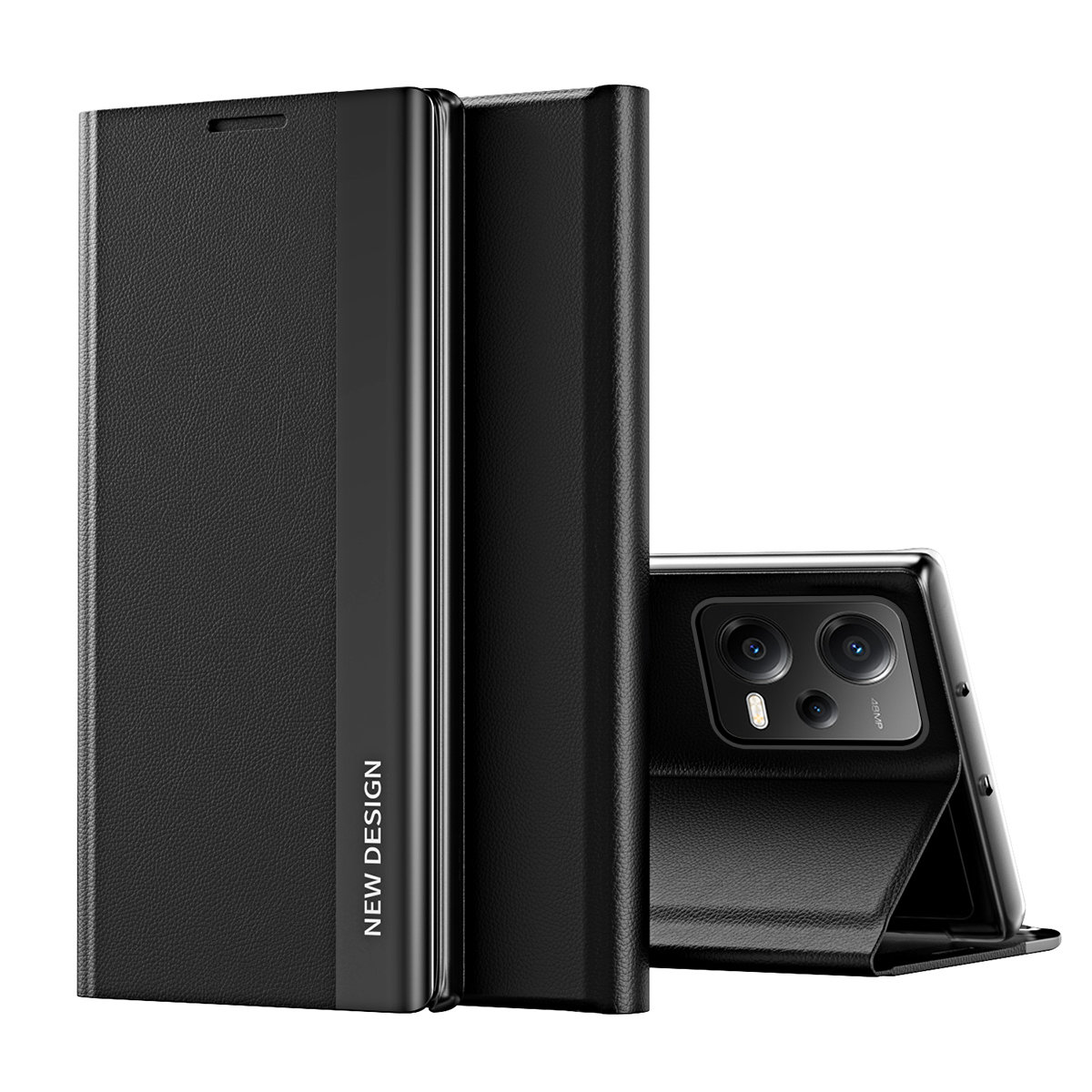 Pokrowiec etui z klapk Sleep Case Pro czarne Xiaomi Poco X5 5G