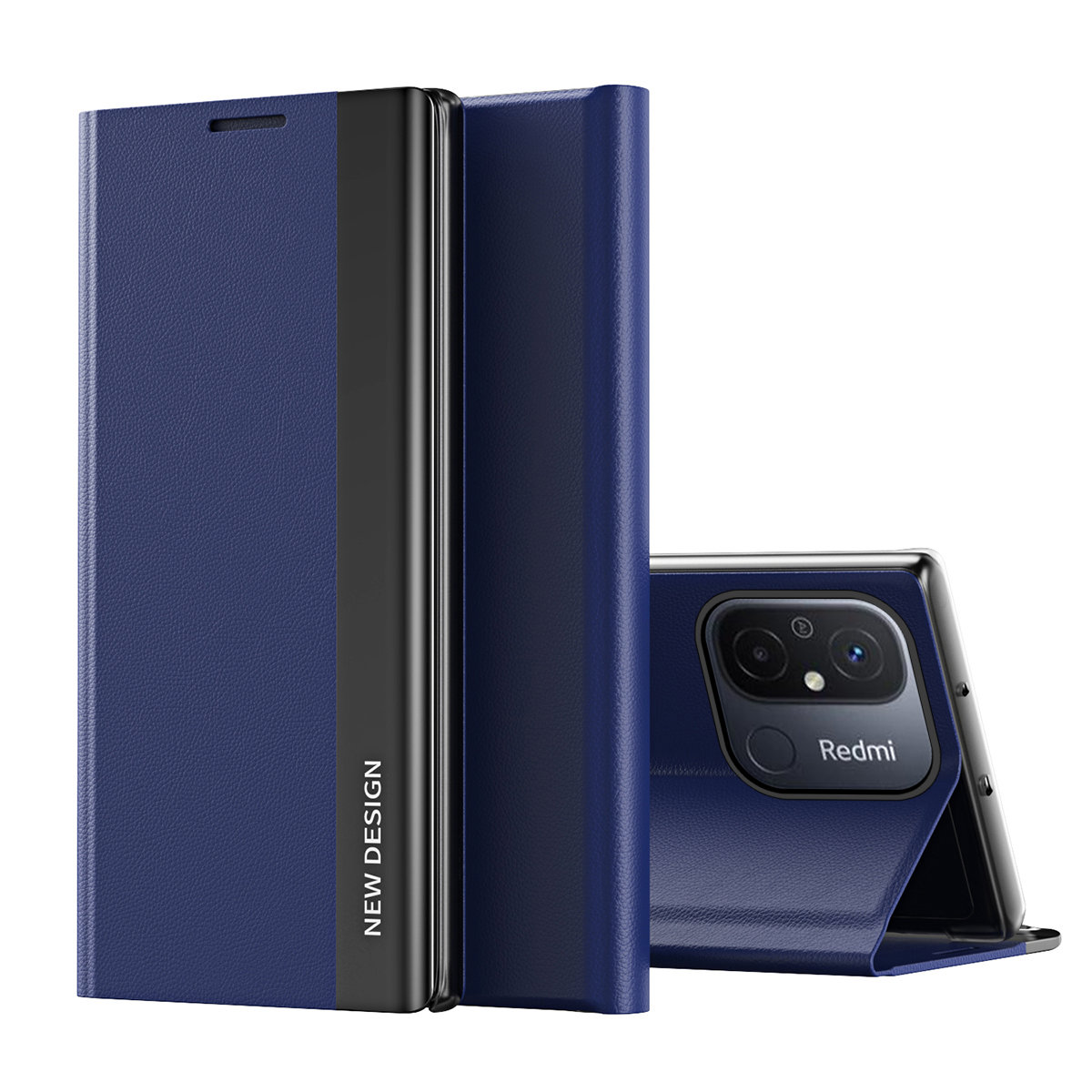 Pokrowiec etui z klapk Sleep Case Pro niebieskie Xiaomi Poco C55