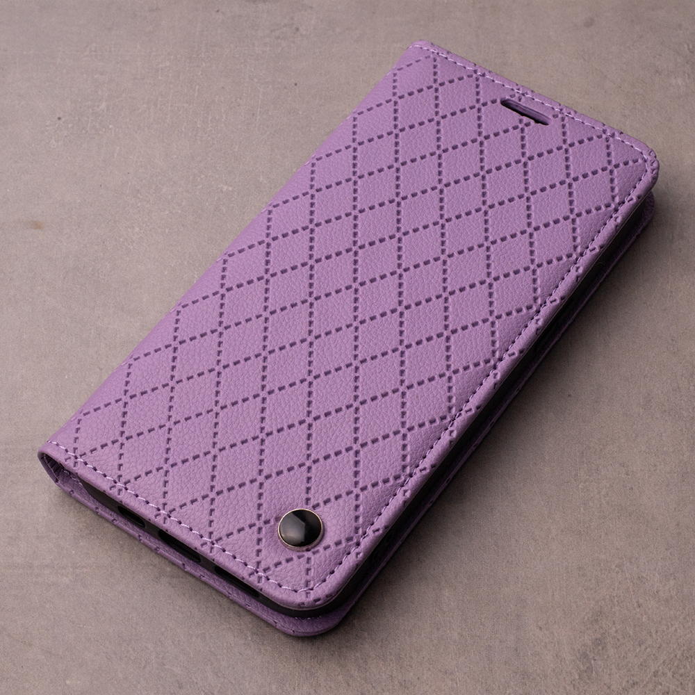 Pokrowiec etui z klapk Smart Caro fioletowe Xiaomi Redmi 14C / 7