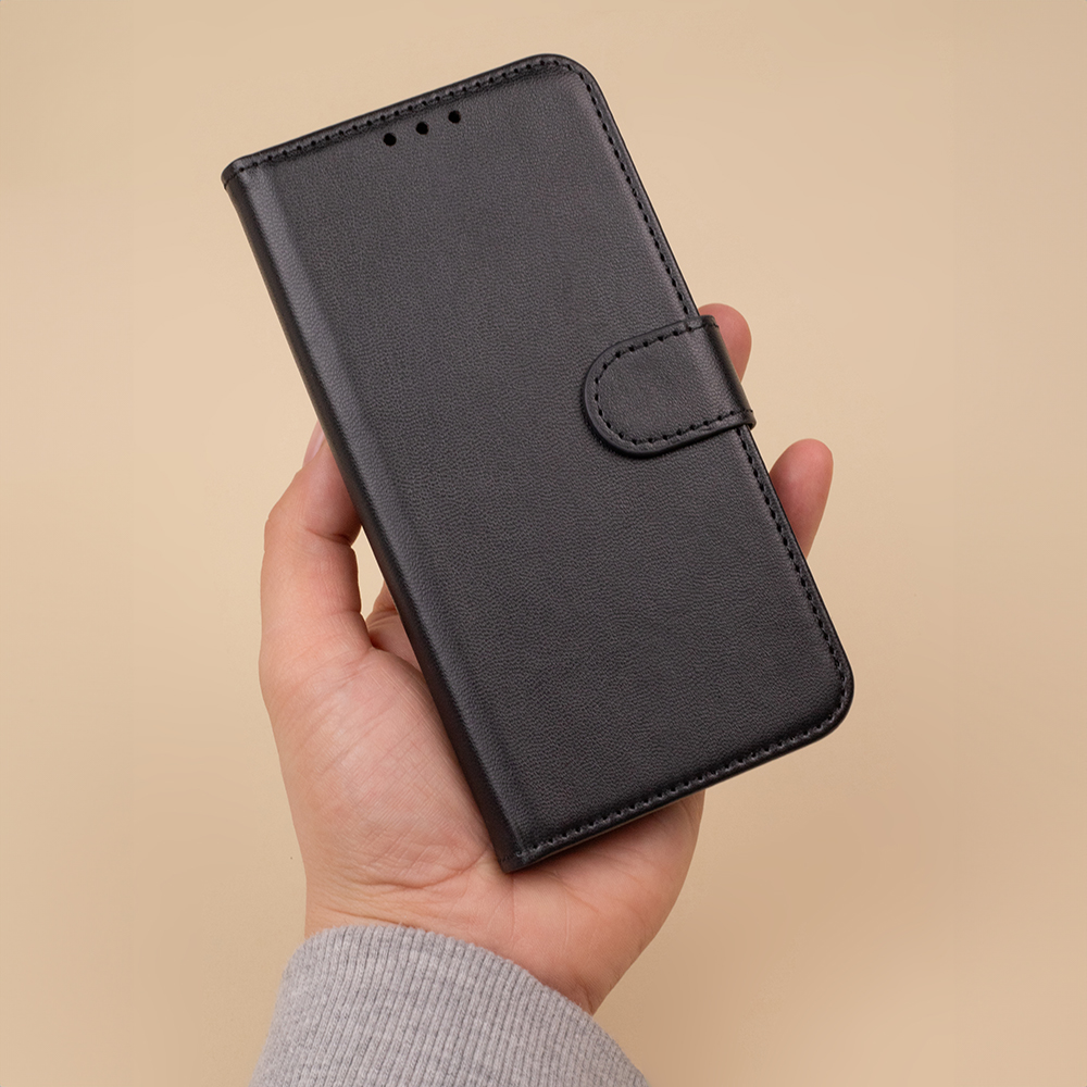 Pokrowiec etui z klapk Smart Classic czarne SAMSUNG Galaxy A50 / 8