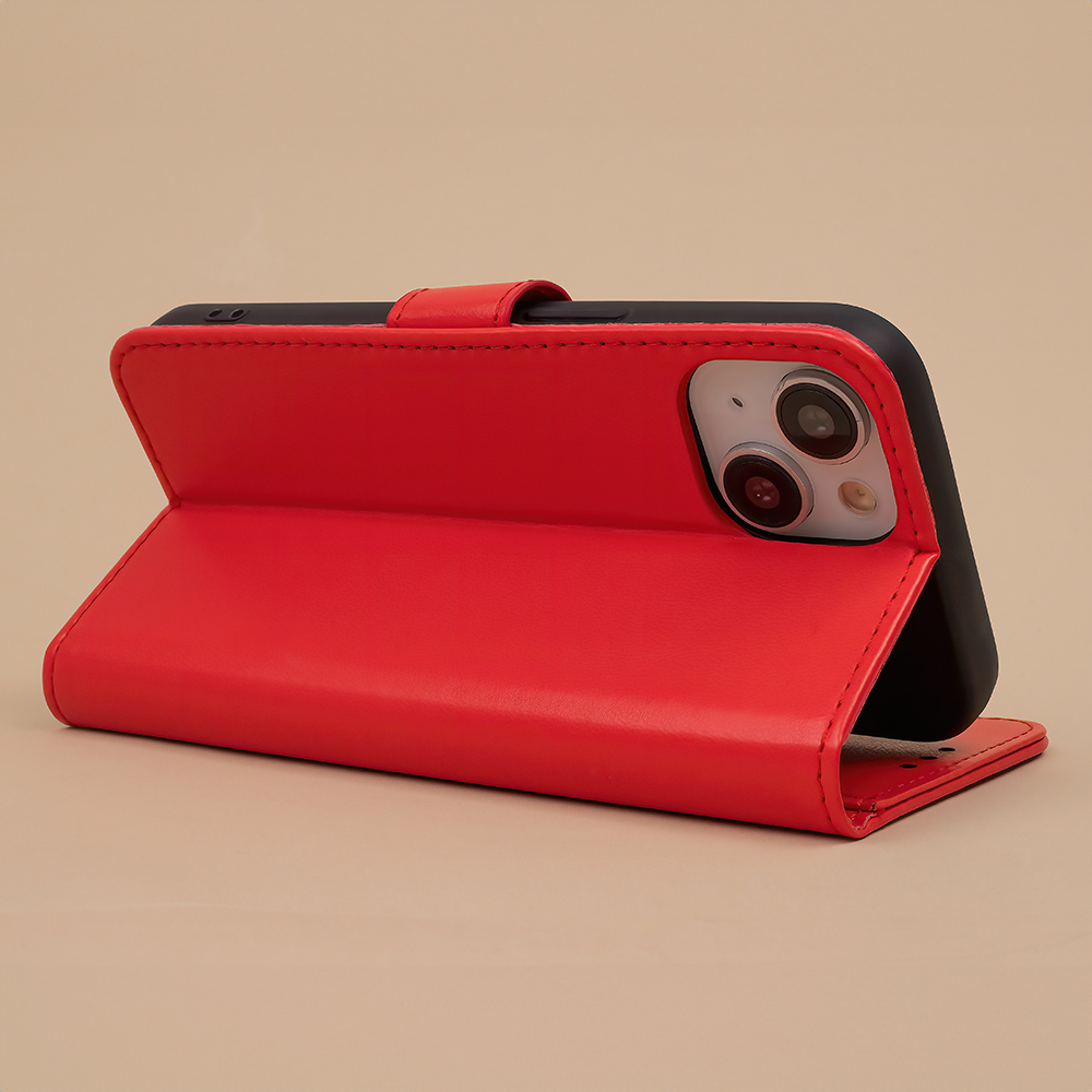 Pokrowiec etui z klapk Smart Classic czerwone Xiaomi Redmi 13 / 10