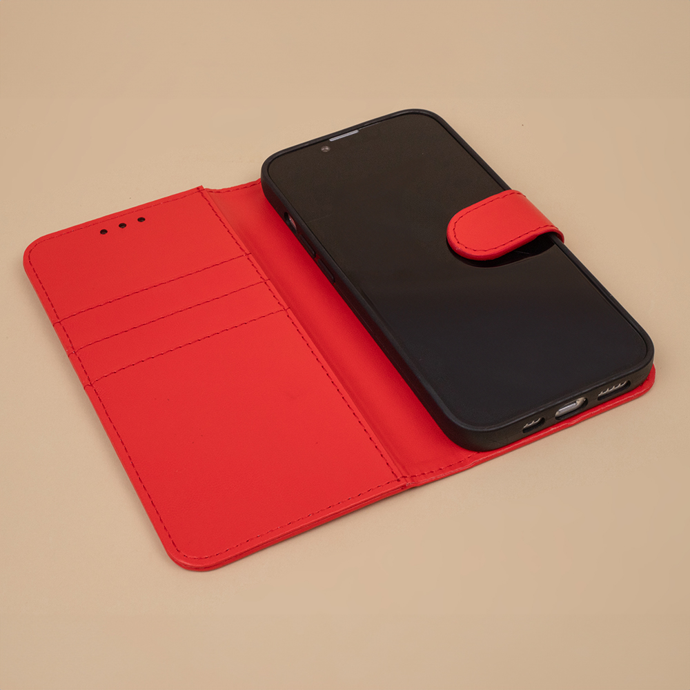 Pokrowiec etui z klapk Smart Classic czerwone Xiaomi Redmi 14C / 5