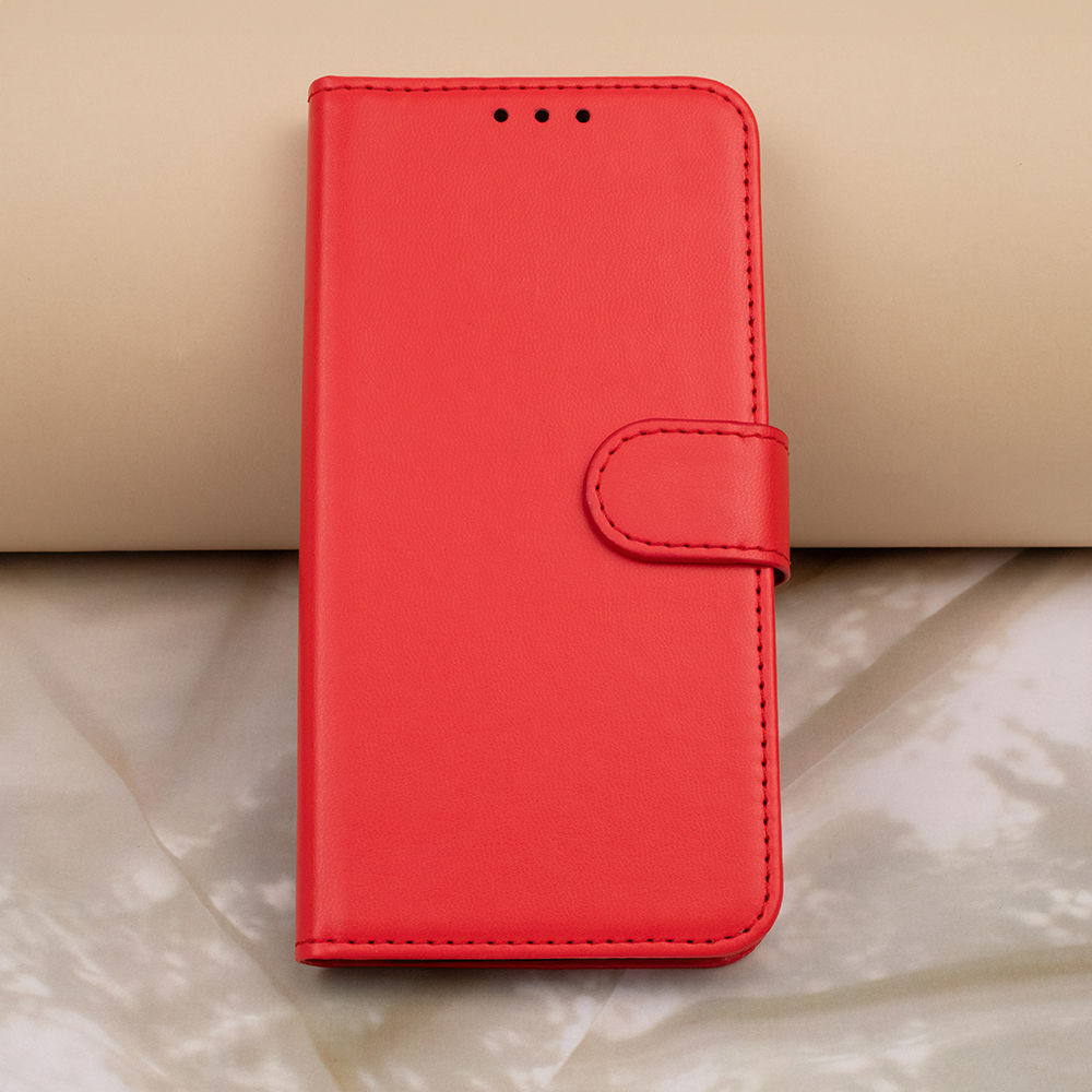 Pokrowiec etui z klapk Smart Classic czerwone Xiaomi Redmi 14C / 8