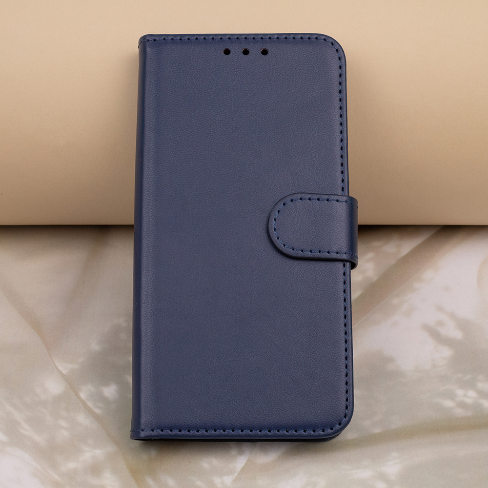 Pokrowiec etui z klapk Smart Classic granatowe Xiaomi Redmi 14C / 9