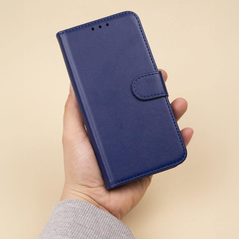 Pokrowiec etui z klapk Smart Classic granatowe Xiaomi Redmi Note 12 4G / 11