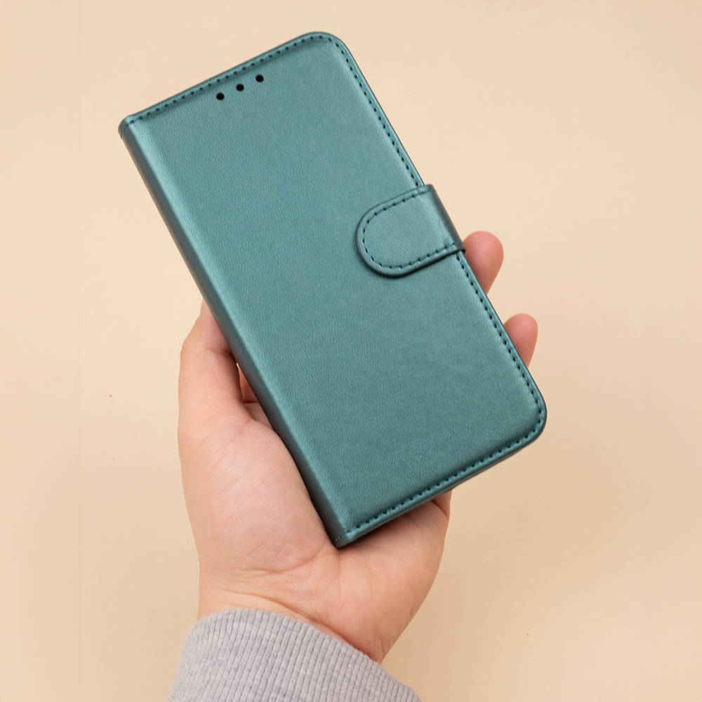 Pokrowiec etui z klapk Smart Classic zielone Xiaomi Redmi 14C / 11