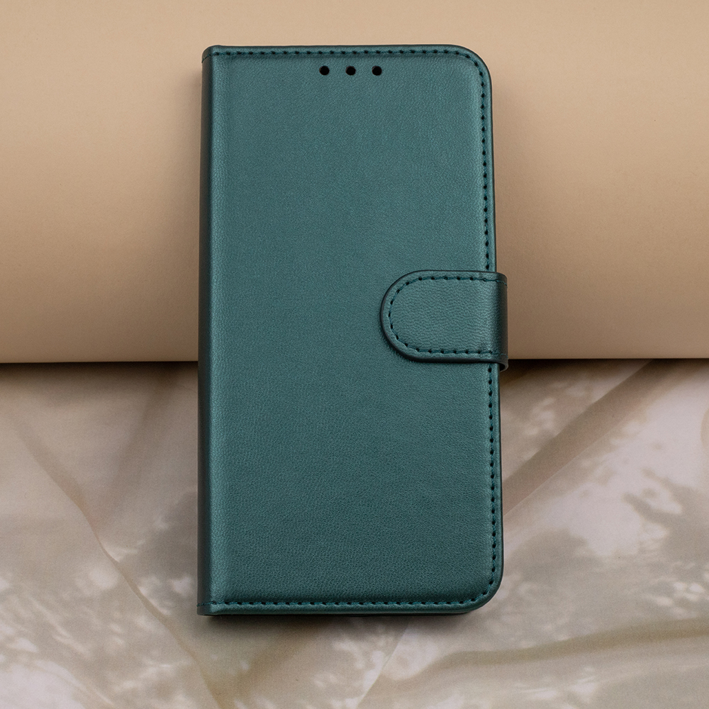 Pokrowiec etui z klapk Smart Classic zielone Xiaomi Redmi 14C / 7