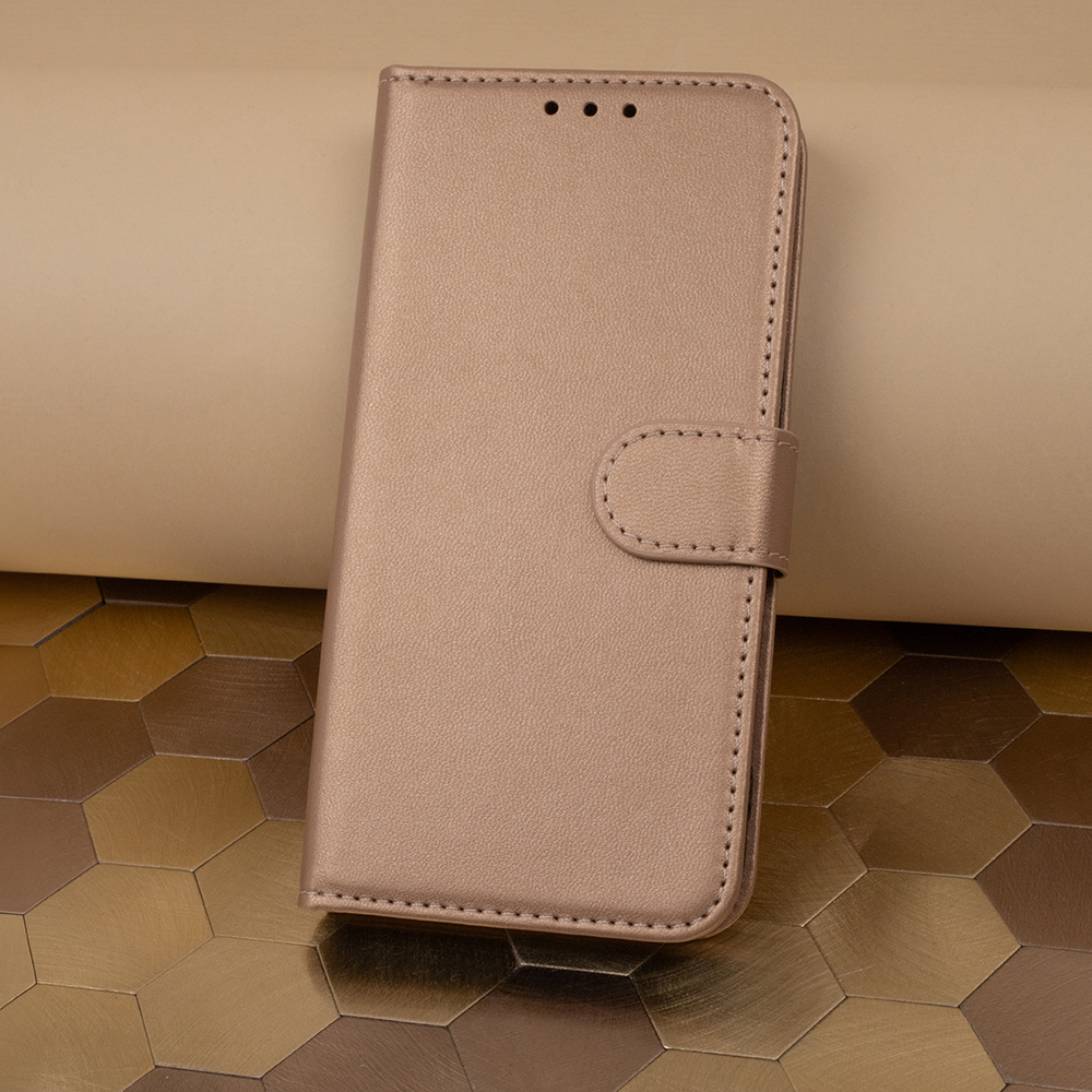 Pokrowiec etui z klapką Smart Classic złote SAMSUNG Galaxy A26 5G / 6