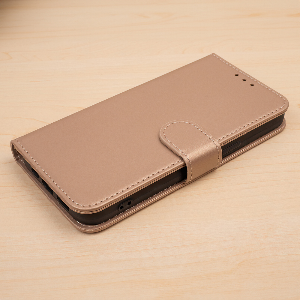 Pokrowiec etui z klapką Smart Classic złote SAMSUNG Galaxy A26 5G / 7