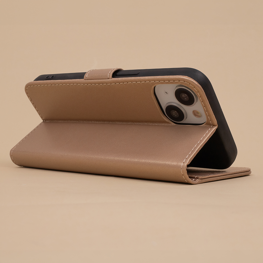 Pokrowiec etui z klapk Smart Classic zote Xiaomi Redmi 14C / 5