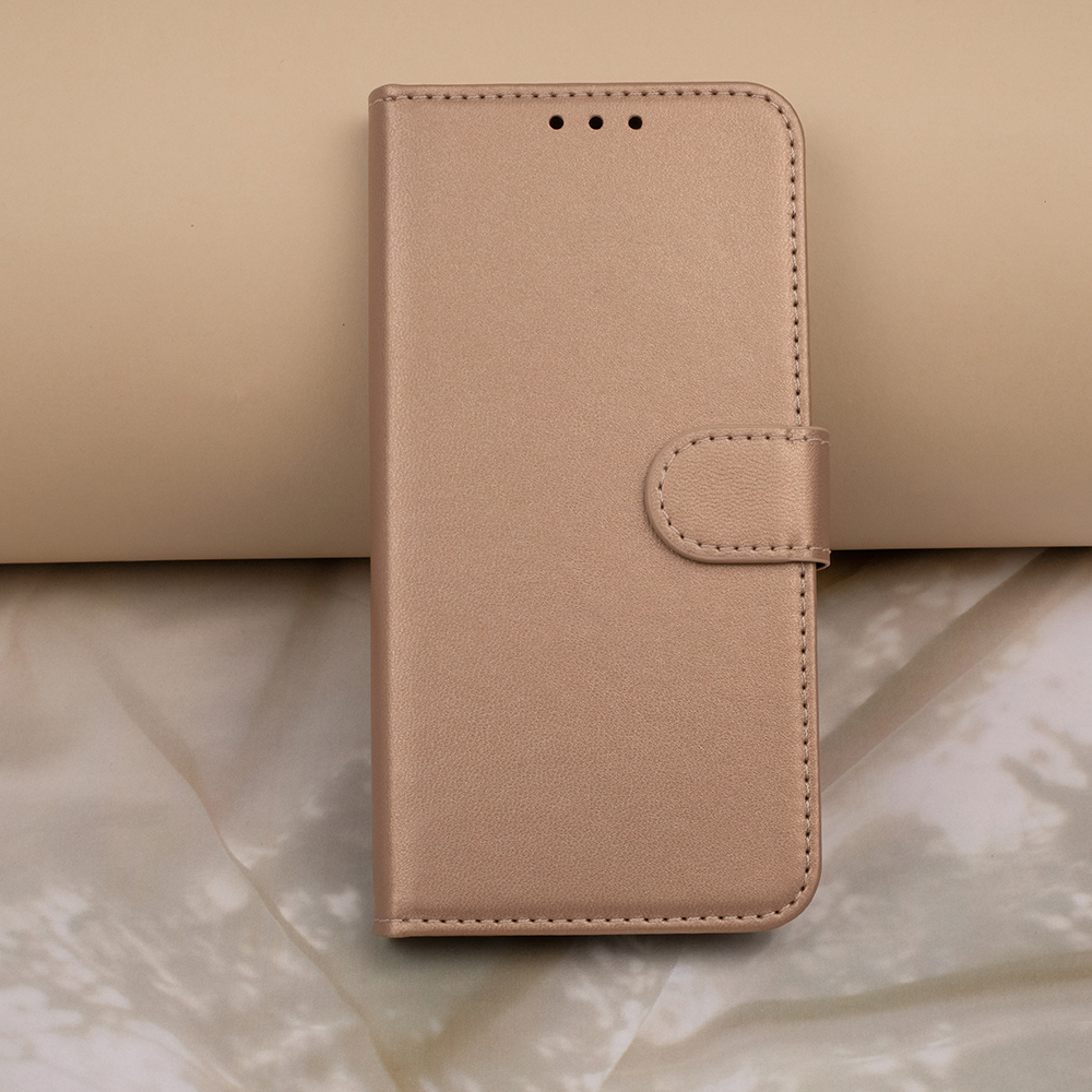 Pokrowiec etui z klapk Smart Classic zote Xiaomi Redmi Note 12 4G / 8