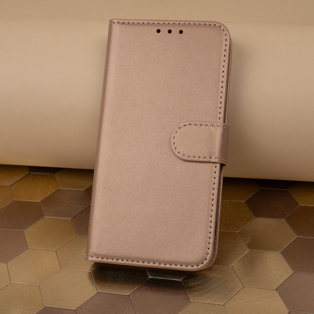 Pokrowiec etui z klapk Smart Classic zote Xiaomi Redmi Note 8 Pro / 6