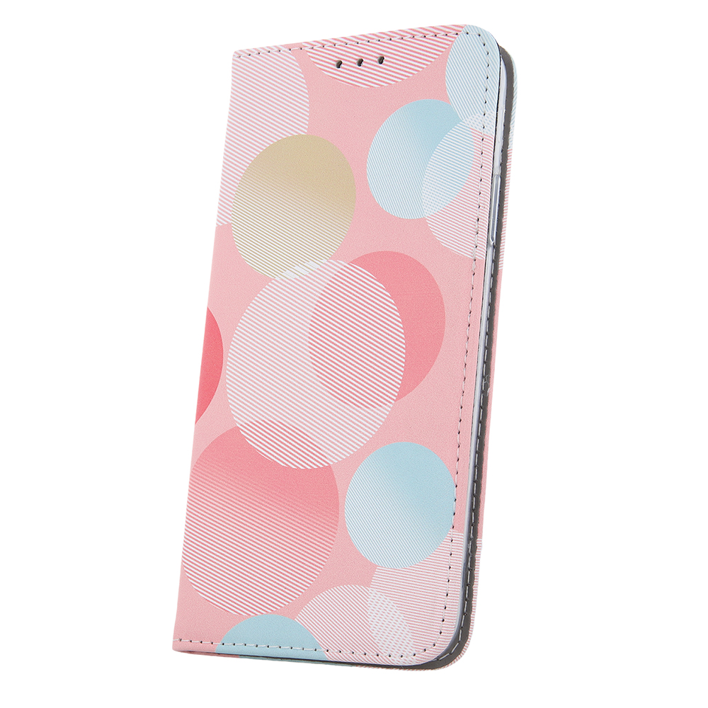 Pokrowiec etui z klapk Smart Trendy Coloured wzr Pastel Circular SAMSUNG Galaxy A54 5G