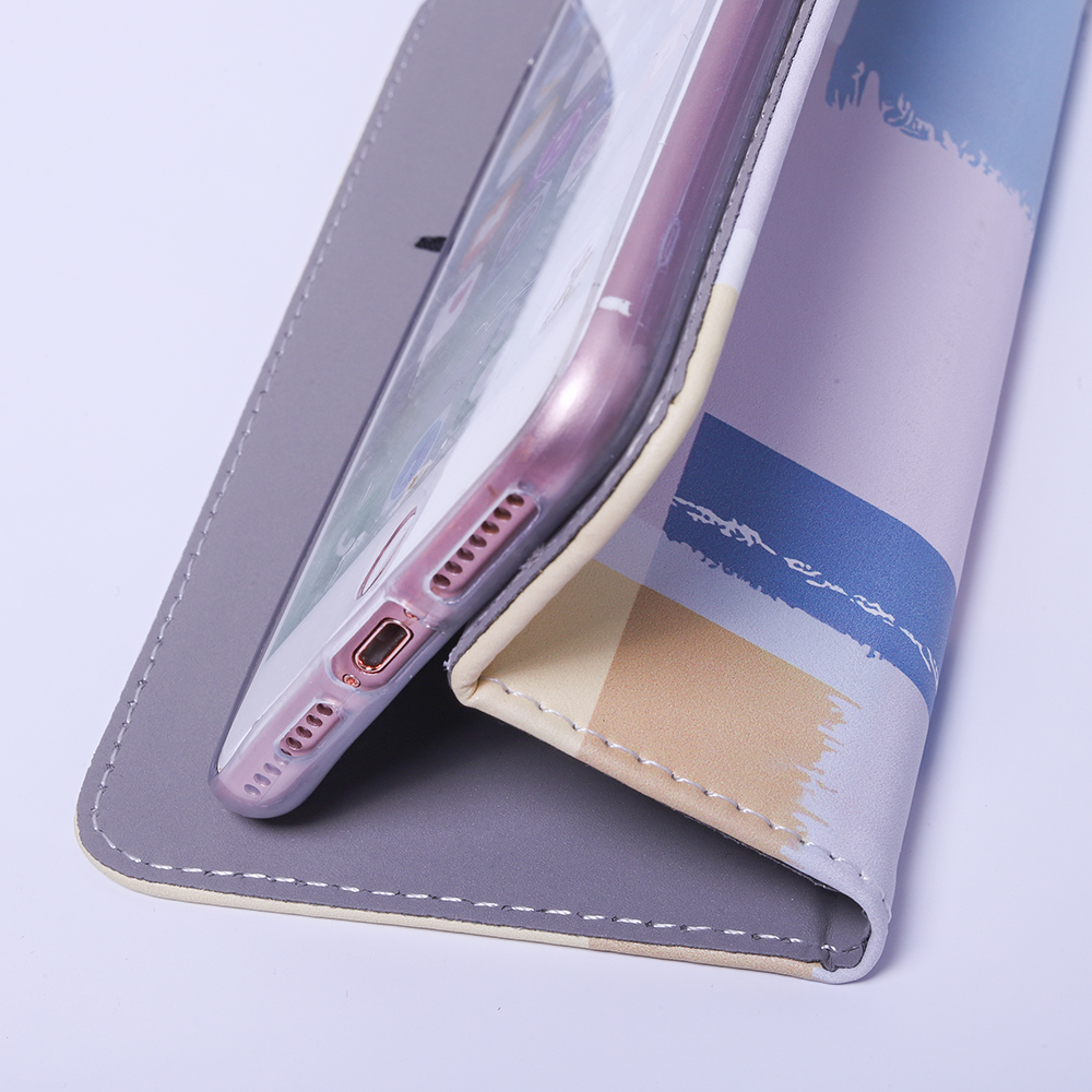 Pokrowiec etui z klapk Smart Trendy Coloured wzr Pastel Square Xiaomi 13 / 8