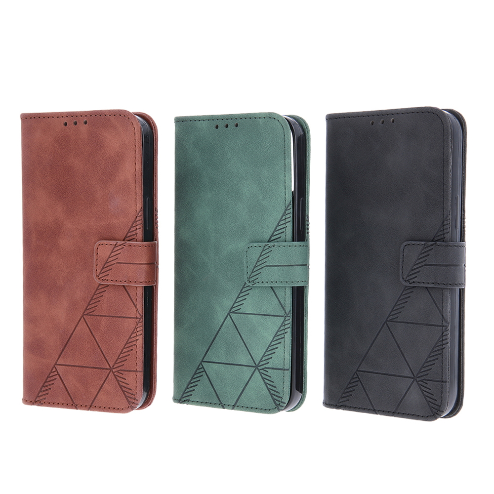 Pokrowiec etui z klapk Smart Trendy Porto brzowe Realme C31 / 7