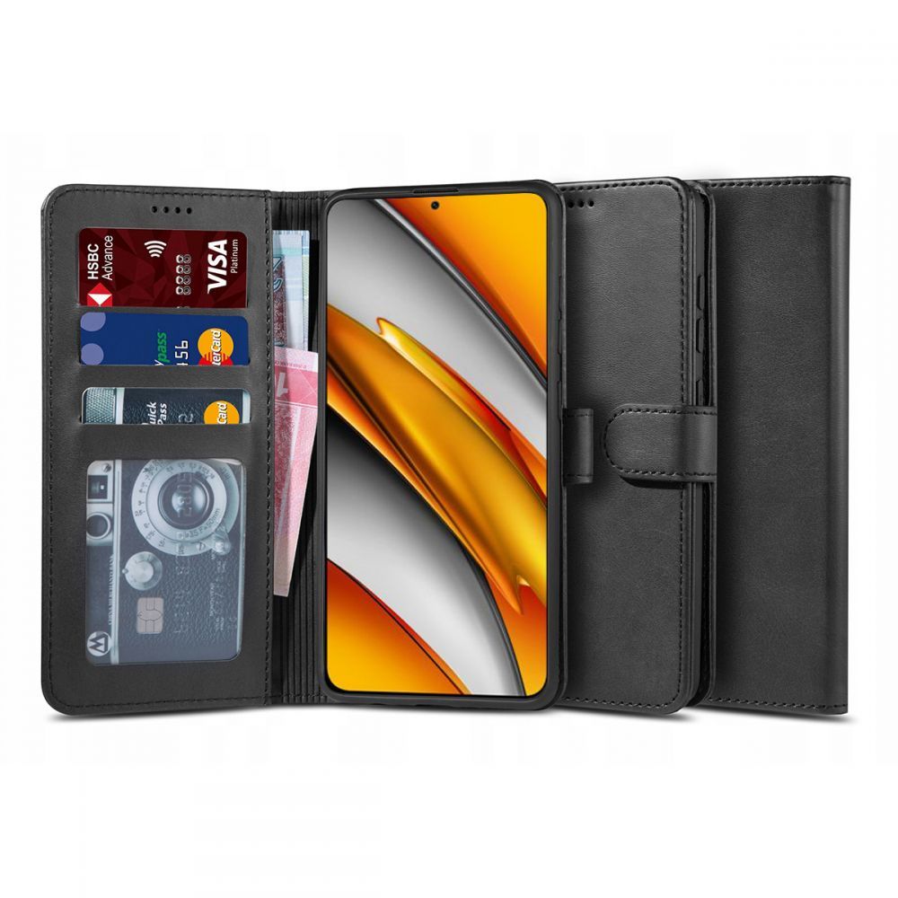 Pokrowiec etui z klapk Tech-protect Wallet 2 czarne Xiaomi Mi 11i
