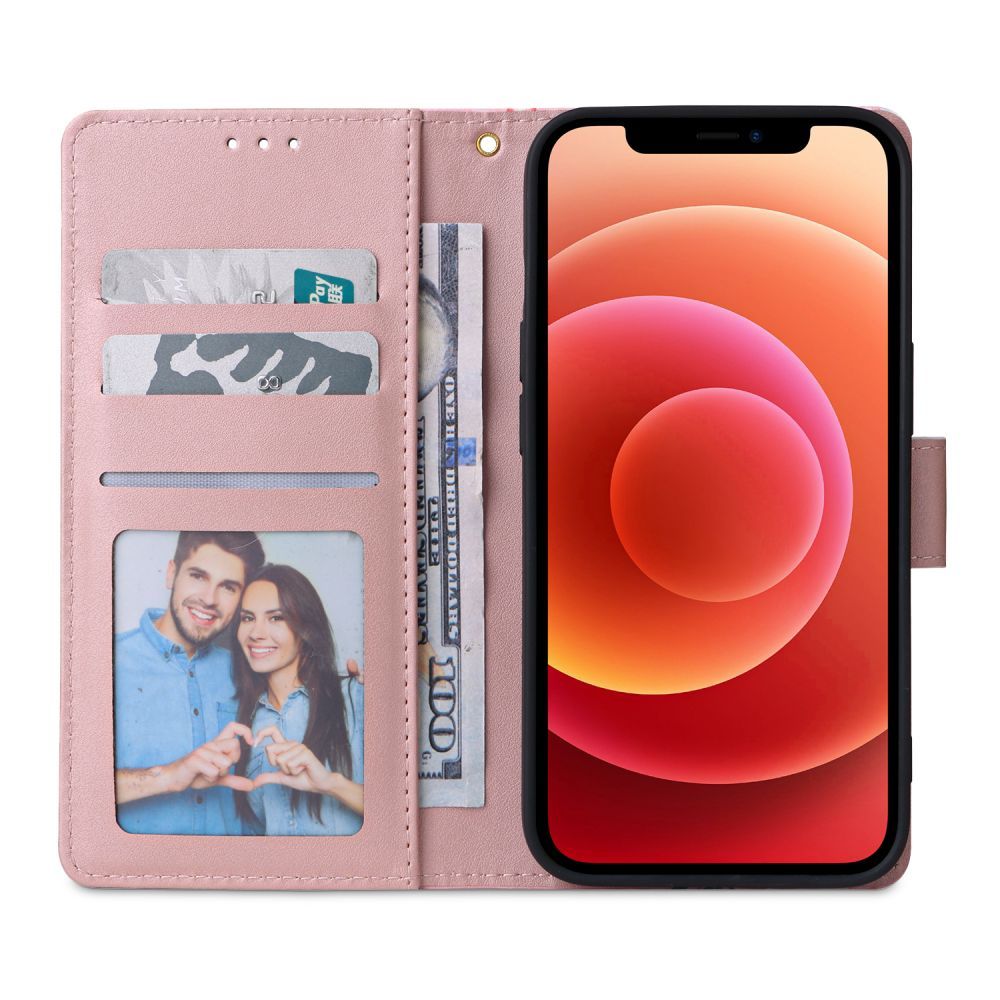 Pokrowiec etui z klapk Tech-protect Wallet Bloom biae SAMSUNG Galaxy A53 5G / 6