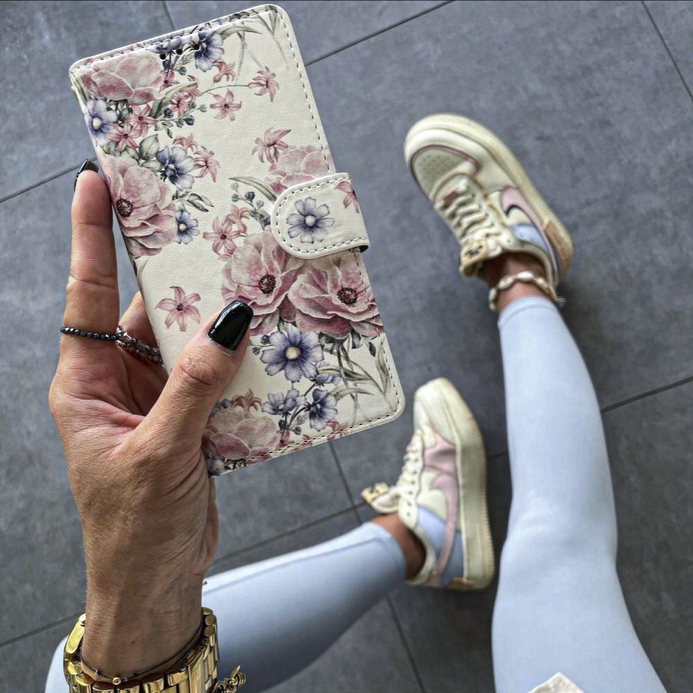 Pokrowiec etui z klapk Tech-protect Wallet Blossom flower Xiaomi Poco X5 Pro 5G / 5