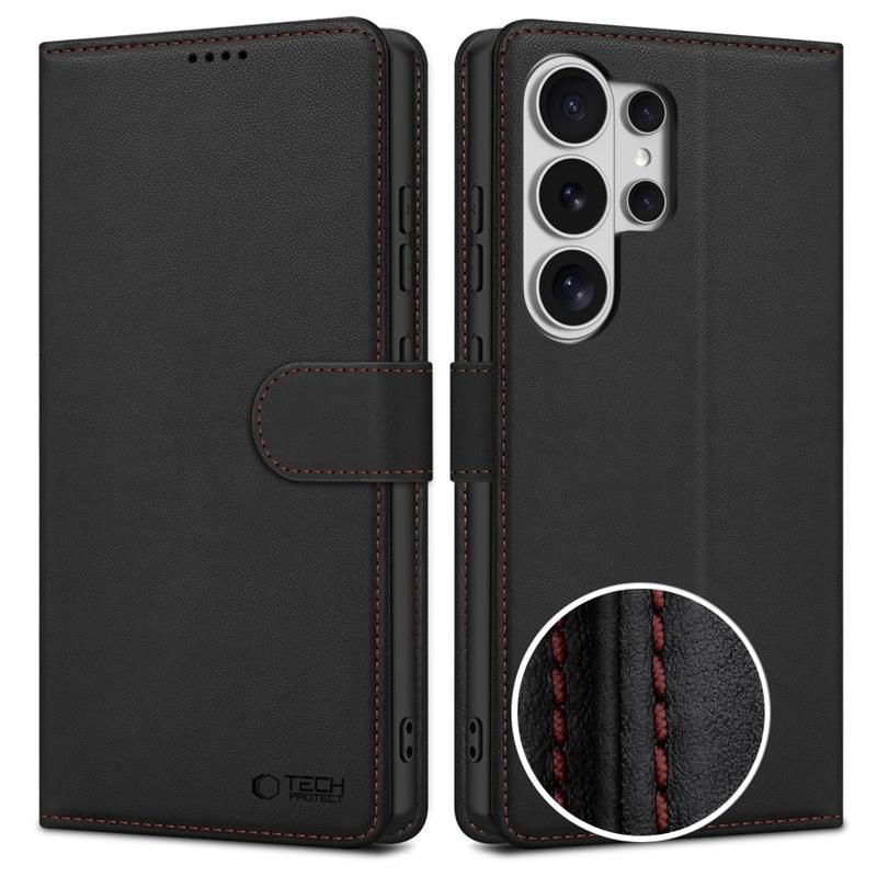 Pokrowiec etui z klapk� Tech-protect Wallet Czarne czarne SAMSUNG Galaxy S26 Ultra