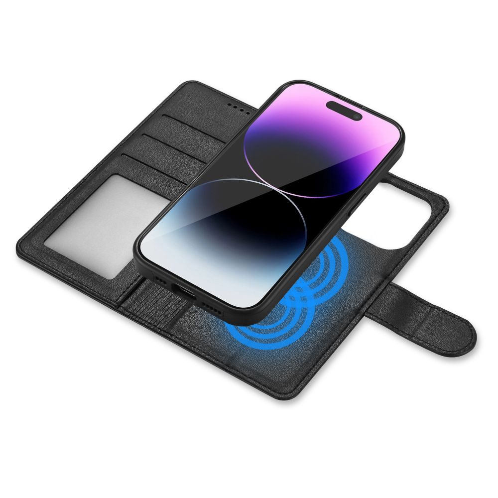 Pokrowiec etui z klapk Tech-protect Wallet Czarne Magsafe czarne APPLE iPhone 13 / 7