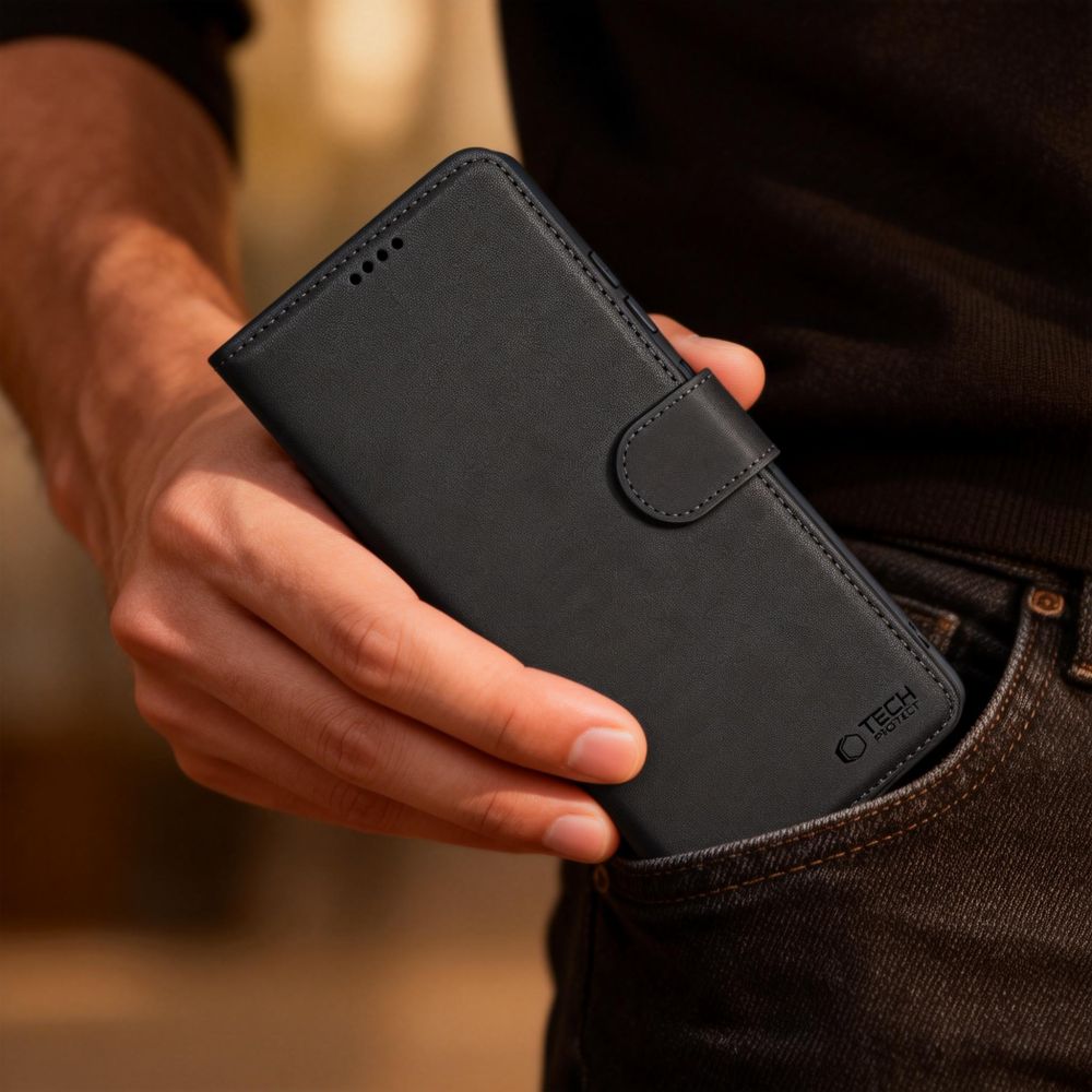 Pokrowiec etui z klapką Tech-protect Wallet czarne MOTOROLA Edge 70 Fusion / 6 Pokrowiec etui z klapką Tech-protect Wallet czarne MOTOROLA Edge 70 Fusion / 6