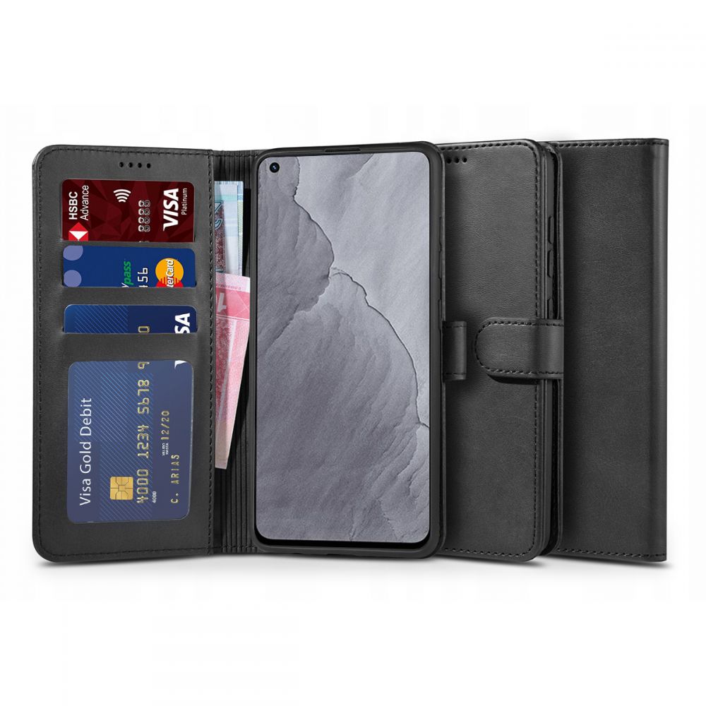 Pokrowiec etui z klapk Tech-protect Wallet czarne Realme GT Master Edition