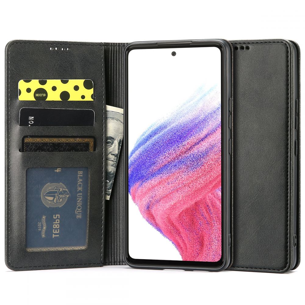Pokrowiec etui z klapk Tech-protect Wallet czarne SAMSUNG Galaxy A53 5G