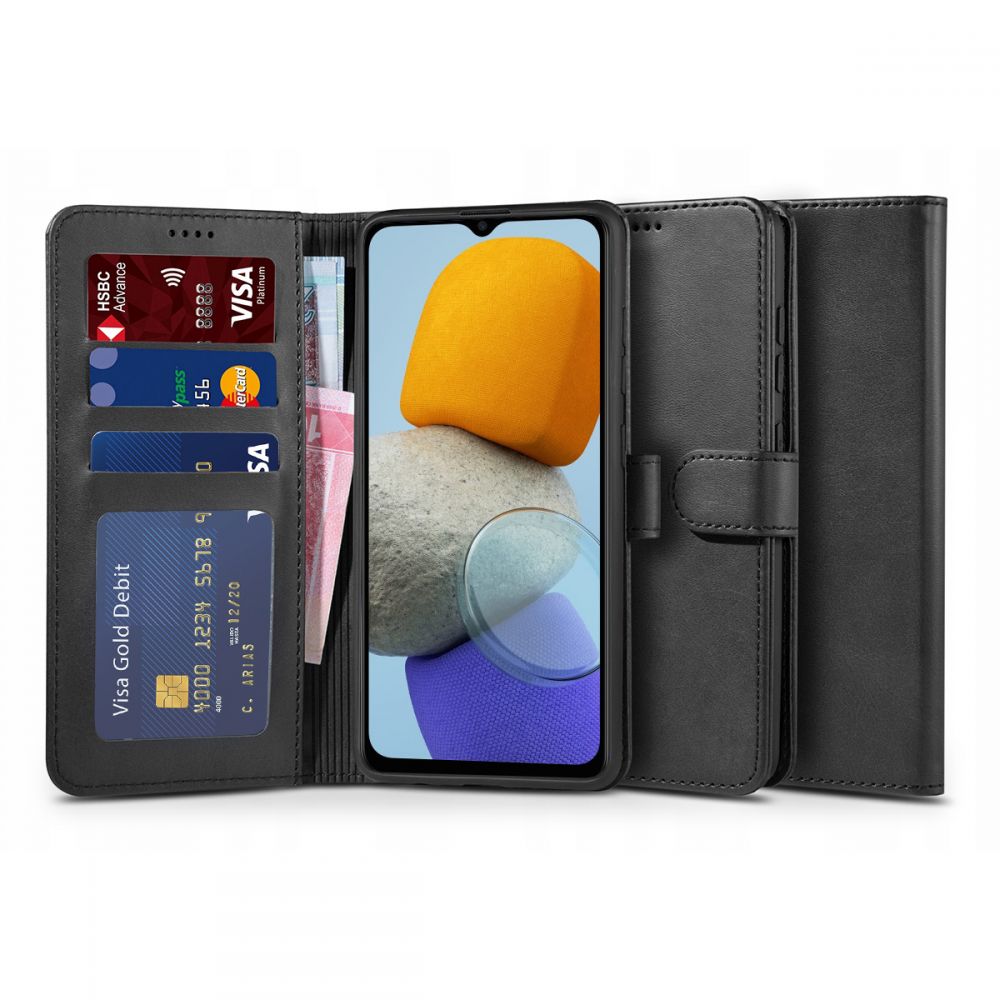 Pokrowiec etui z klapk Tech-protect Wallet czarne SAMSUNG Galaxy M23 5G