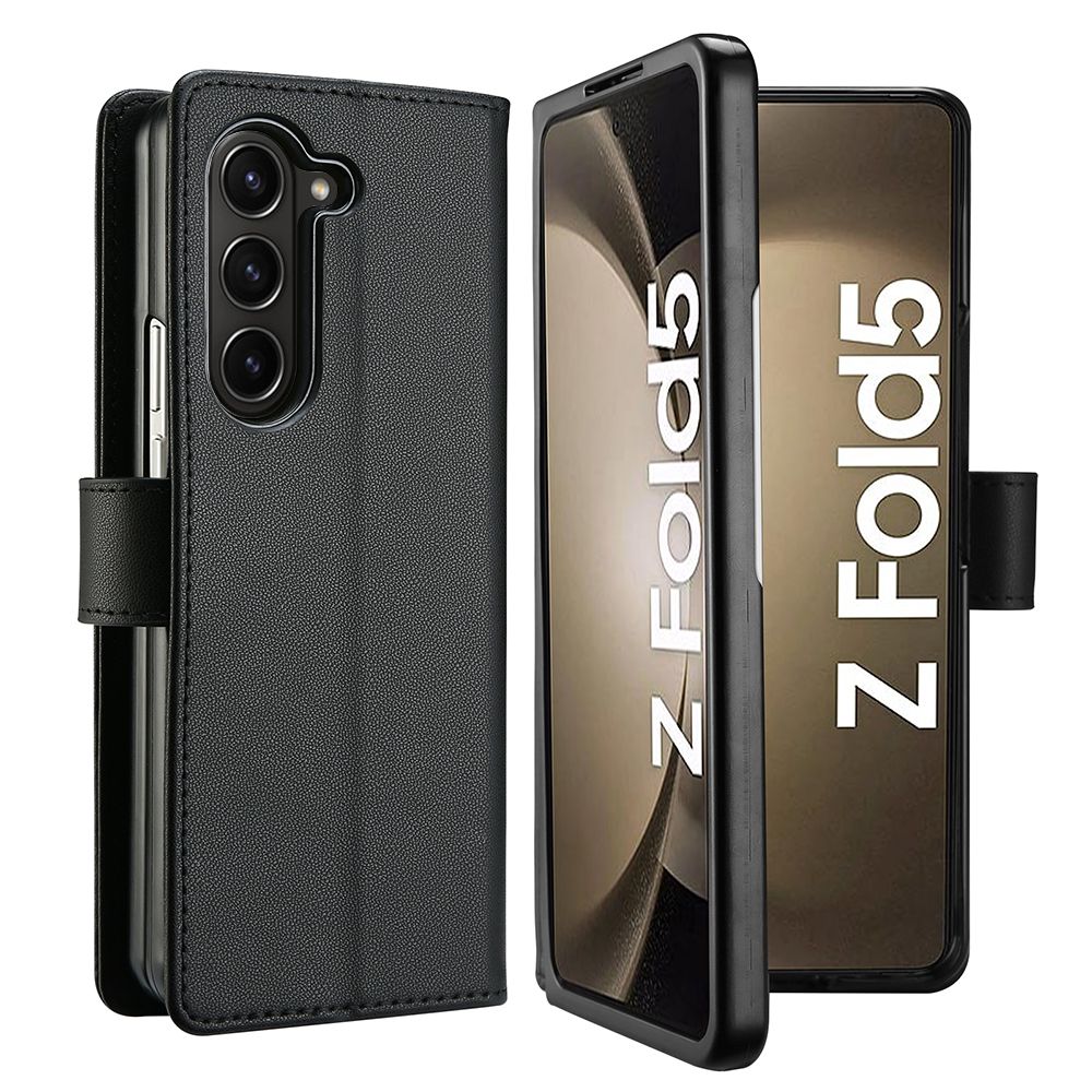 Pokrowiec etui z klapk Tech-protect Wallet czarne SAMSUNG Galaxy Z Fold 5 / 2