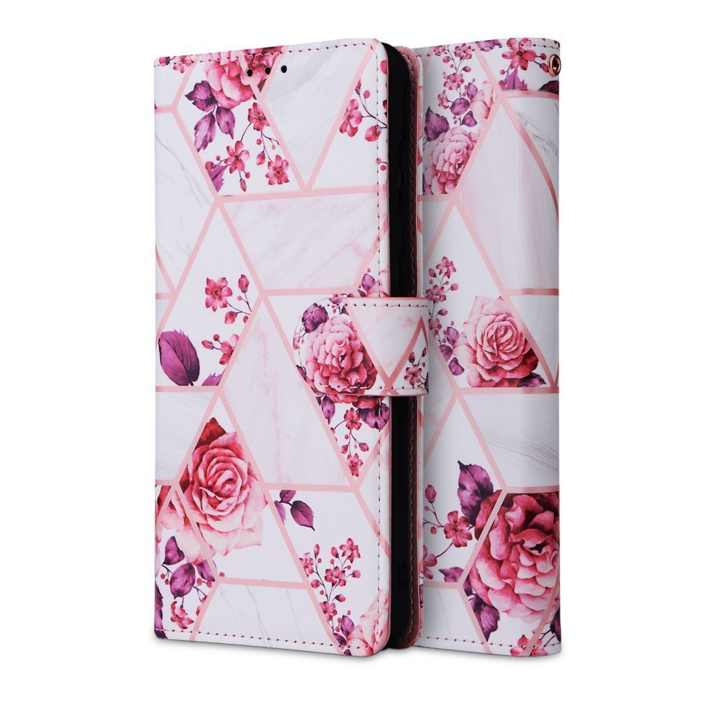 Pokrowiec etui z klapk Tech-protect Wallet Floral rose SAMSUNG Galaxy A13