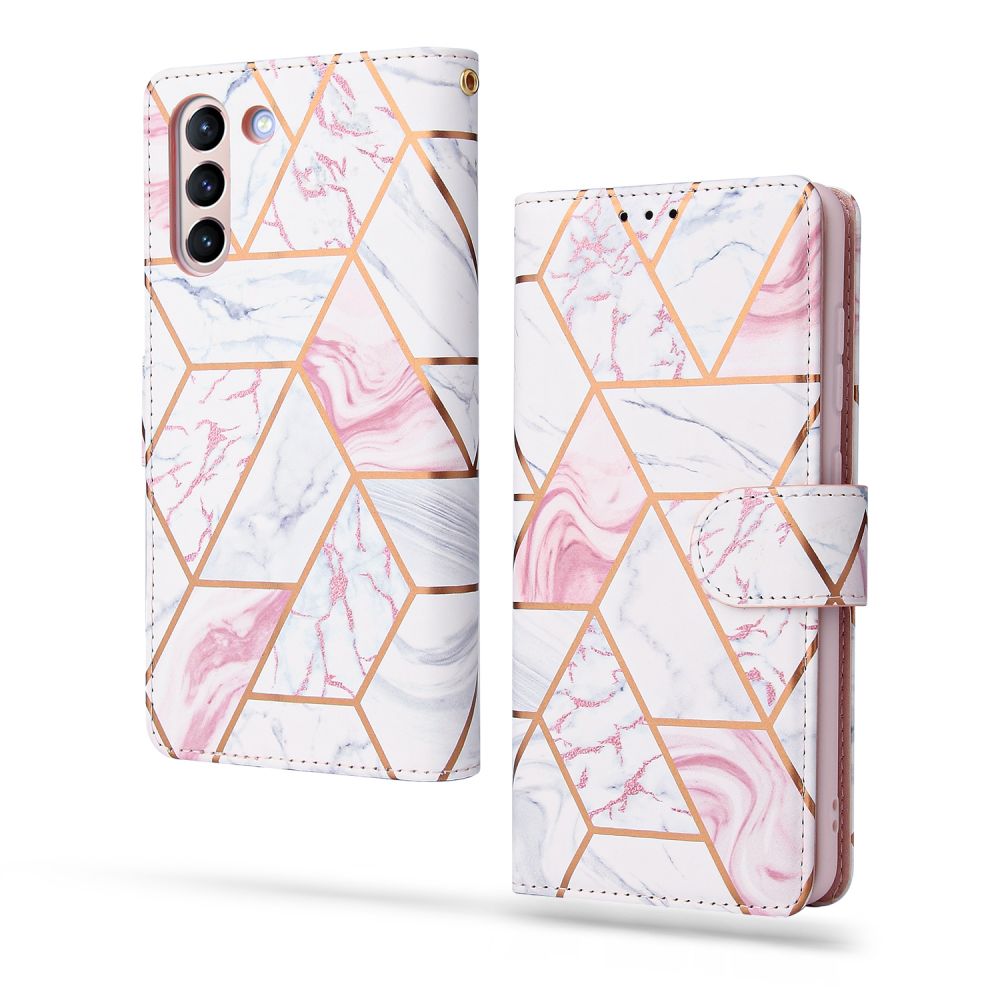 Pokrowiec etui z klapk Tech-protect Wallet marble SAMSUNG Galaxy S21 FE / 2