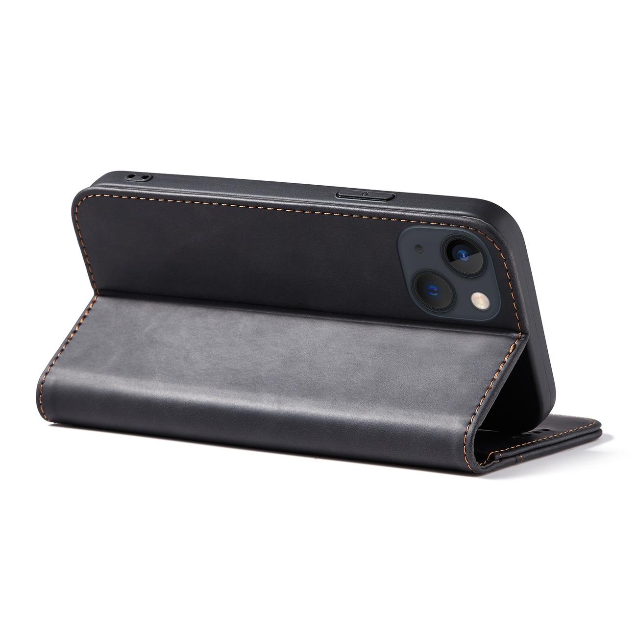 Pokrowiec etui z klapk Wallet Magnet czarne APPLE iPhone 13 mini / 5