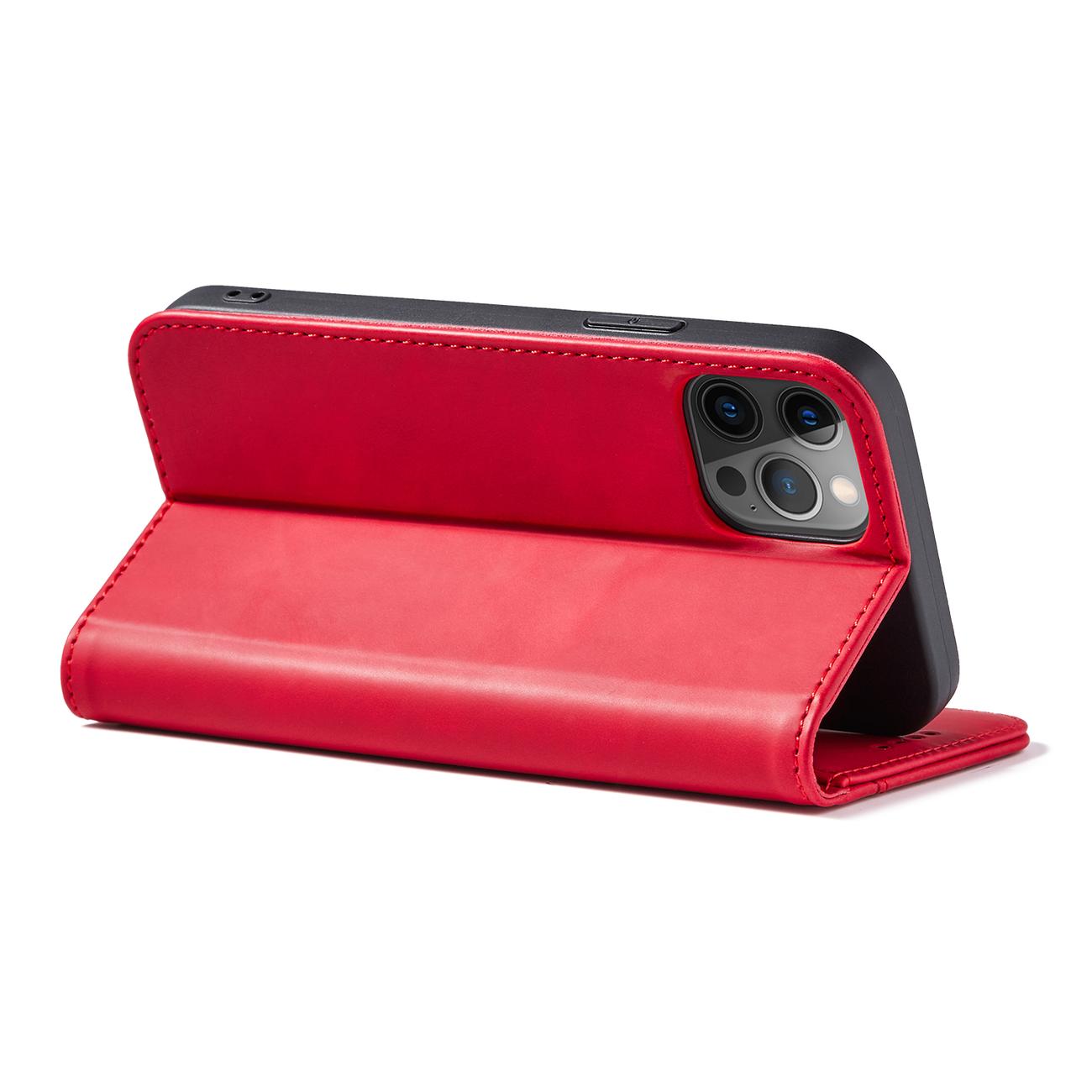 Pokrowiec etui z klapk Wallet Magnet czerwone APPLE iPhone 12 Pro / 11