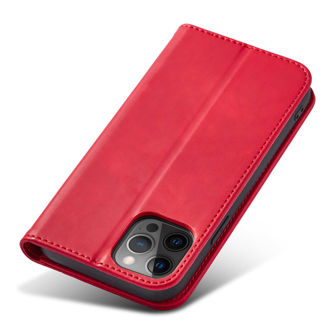 Pokrowiec etui z klapk Wallet Magnet czerwone APPLE iPhone 12 Pro / 4