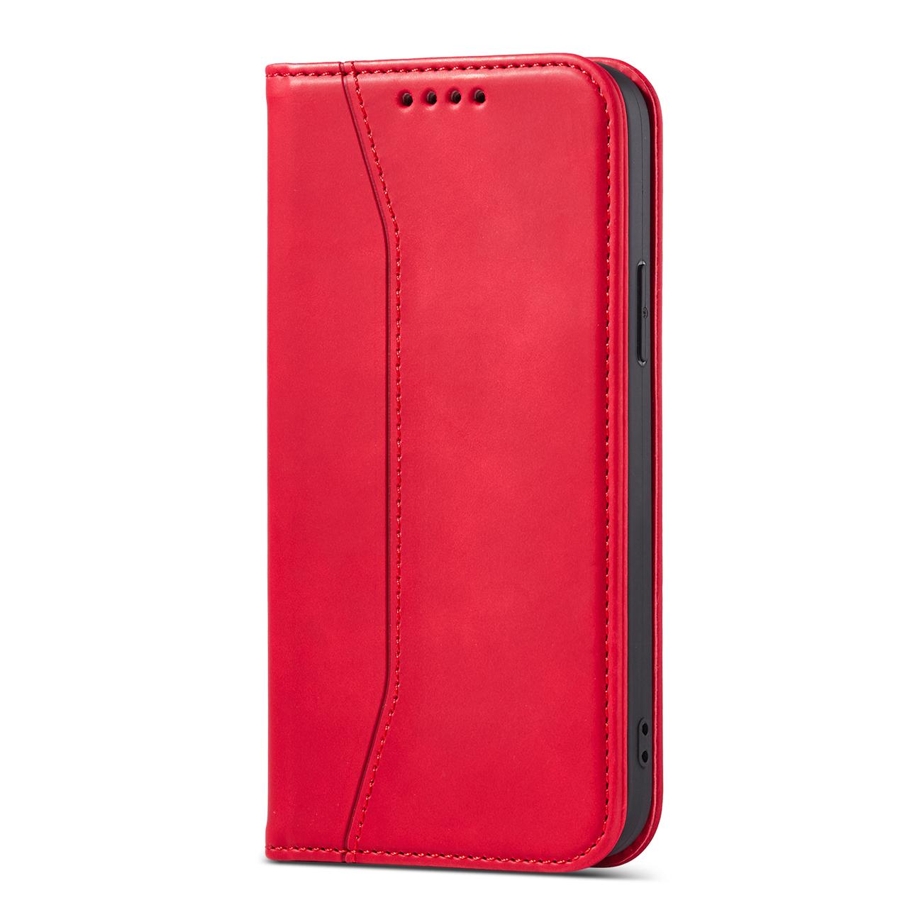 Pokrowiec etui z klapk Wallet Magnet czerwone APPLE iPhone 12 Pro / 6