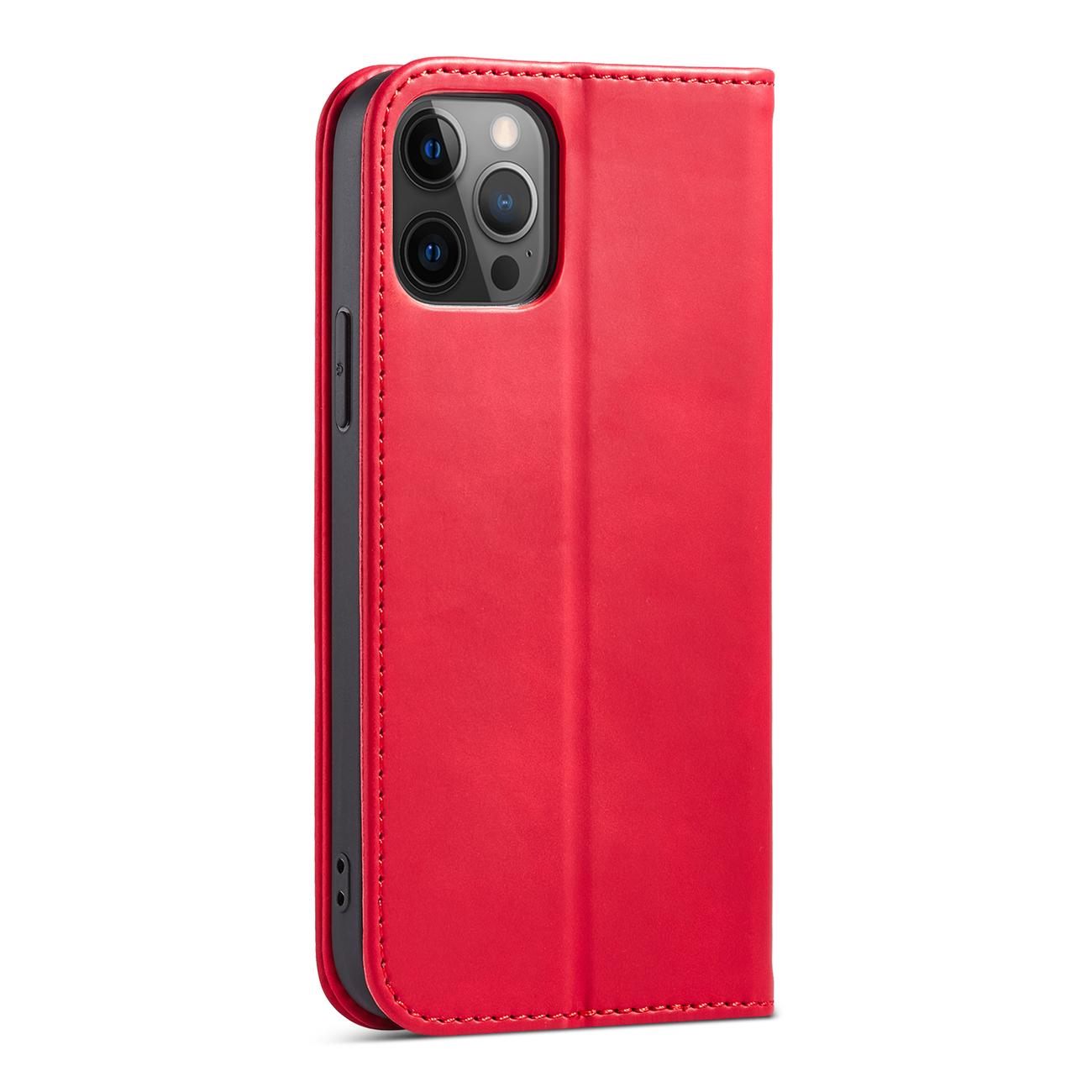 Pokrowiec etui z klapk Wallet Magnet czerwone APPLE iPhone 12 Pro / 7