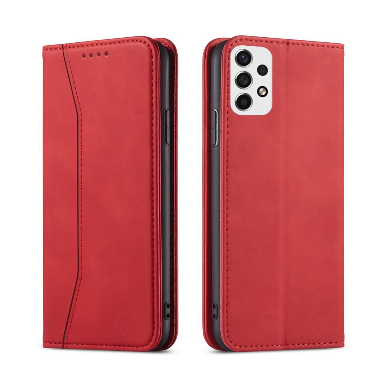 Pokrowiec etui z klapk Wallet Magnet czerwone SAMSUNG Galaxy A53 5G