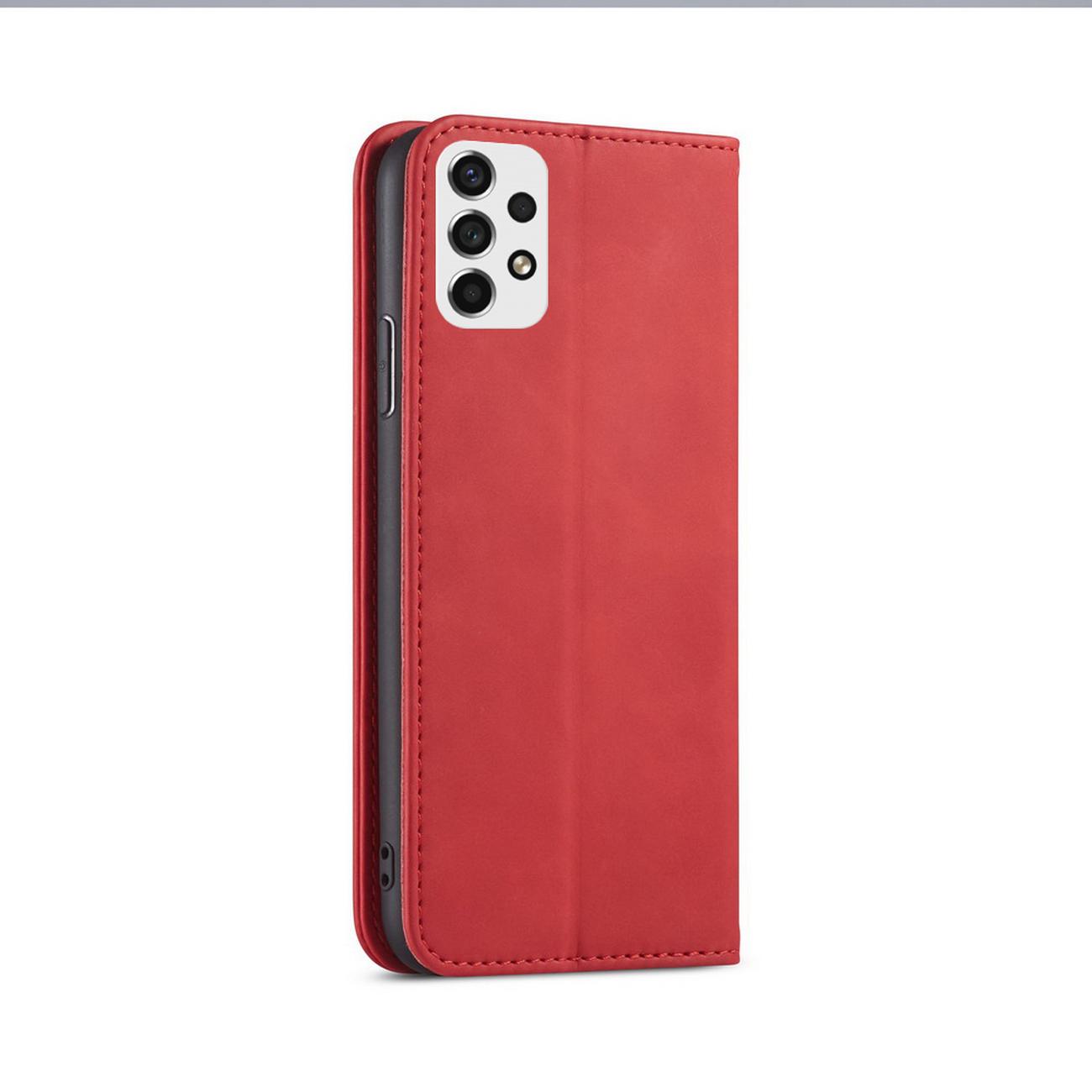 Pokrowiec etui z klapk Wallet Magnet czerwone SAMSUNG Galaxy A53 5G / 5