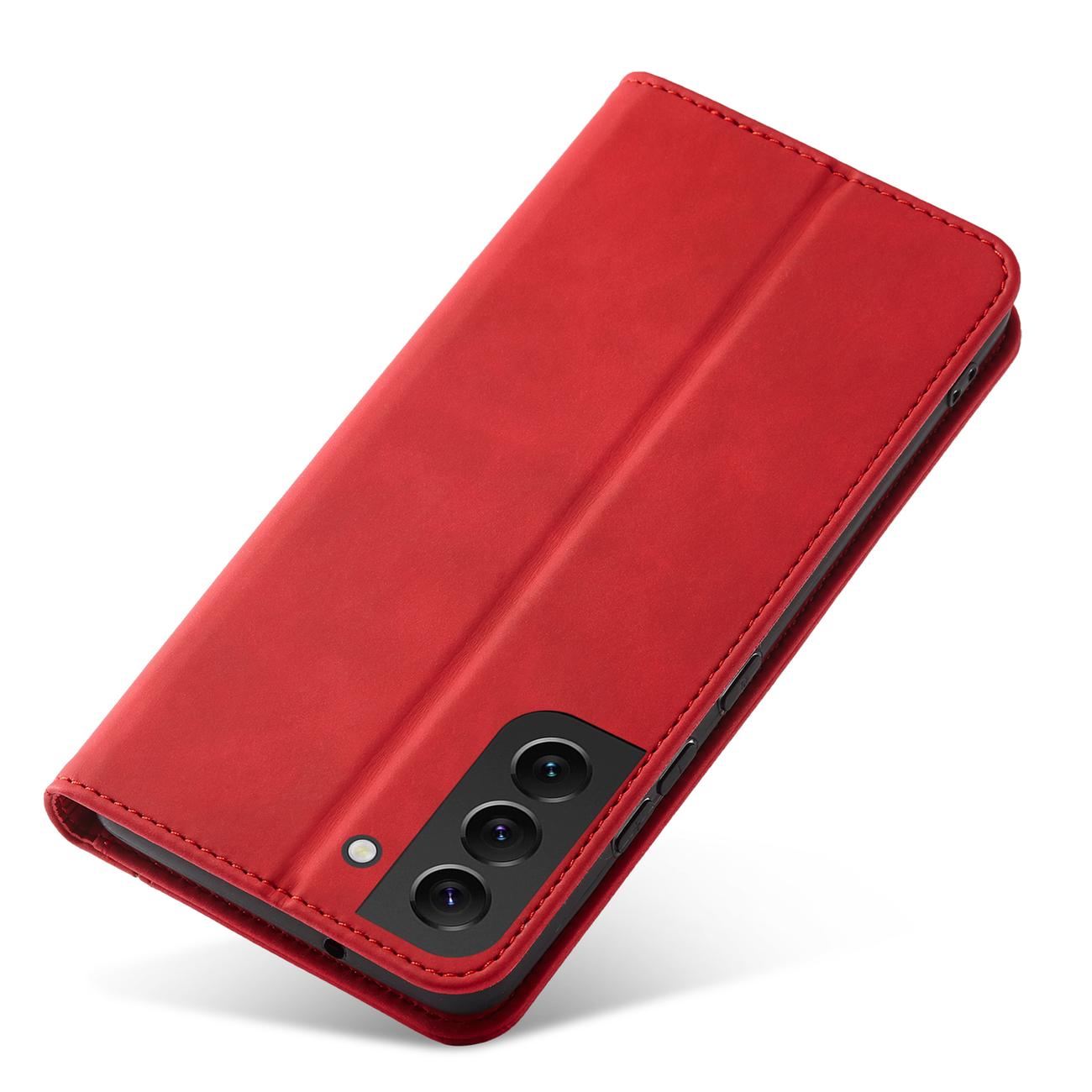 Pokrowiec etui z klapk Wallet Magnet czerwone SAMSUNG Galaxy S22 / 4
