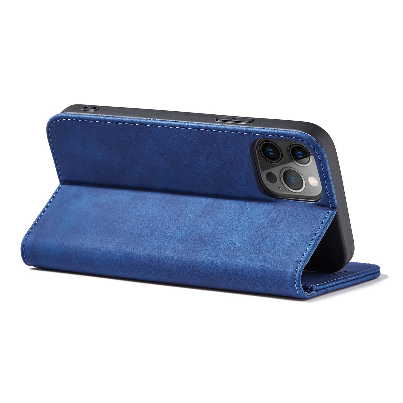Pokrowiec etui z klapk Wallet Magnet niebieskie APPLE iPhone 12 Pro / 10
