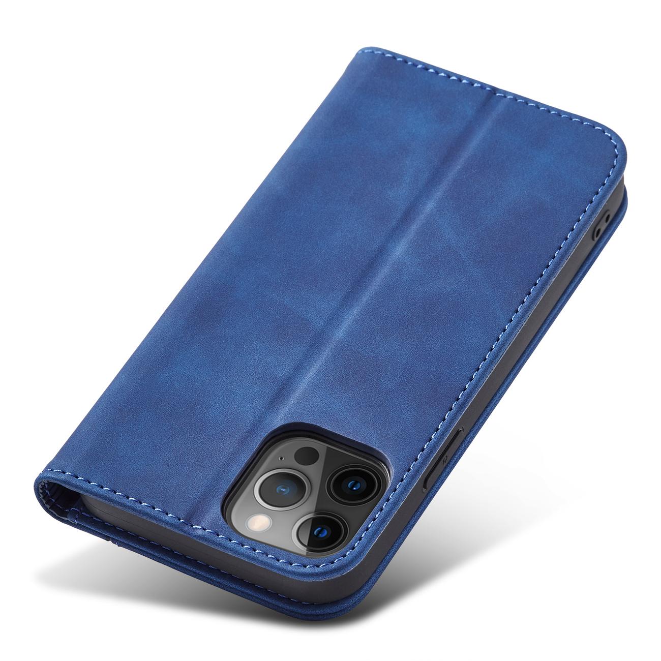 Pokrowiec etui z klapk Wallet Magnet niebieskie APPLE iPhone 12 Pro / 6