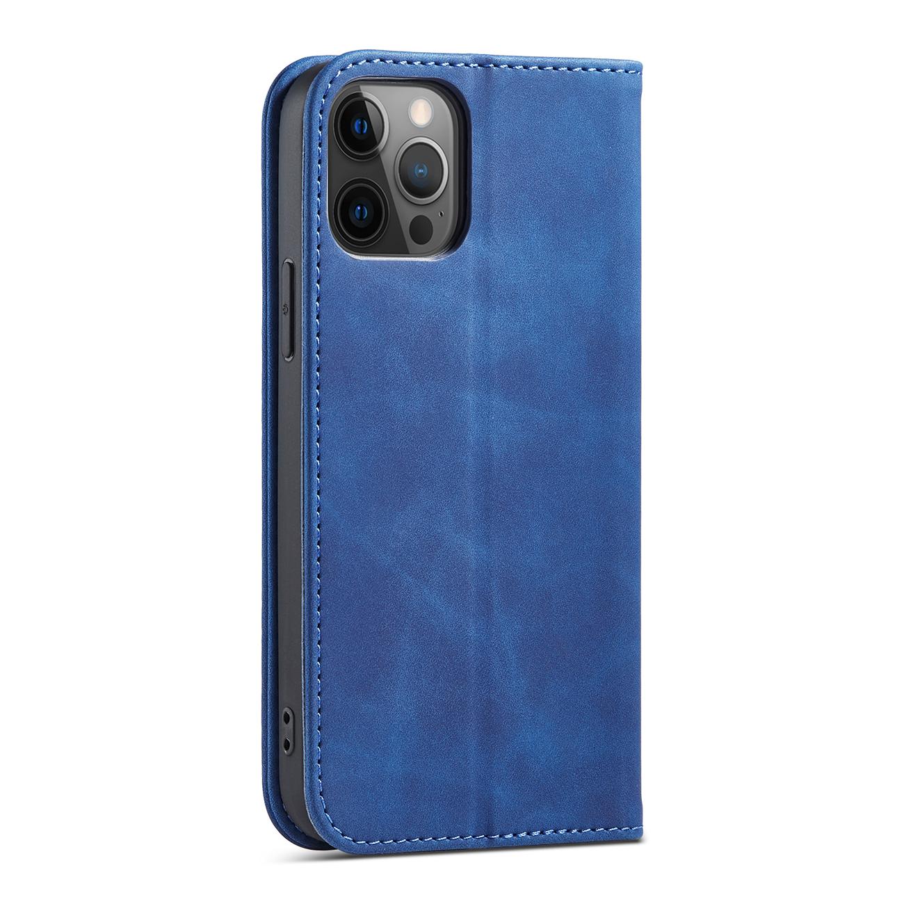 Pokrowiec etui z klapk Wallet Magnet niebieskie APPLE iPhone 12 Pro / 8