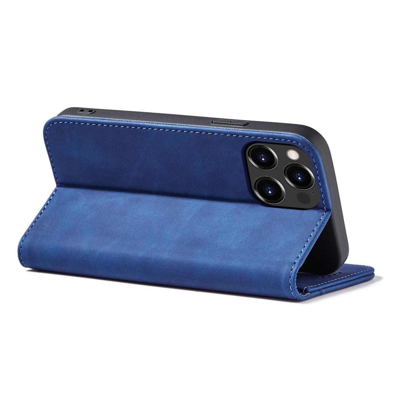 Pokrowiec etui z klapk Wallet Magnet niebieskie APPLE iPhone 13 Pro / 6