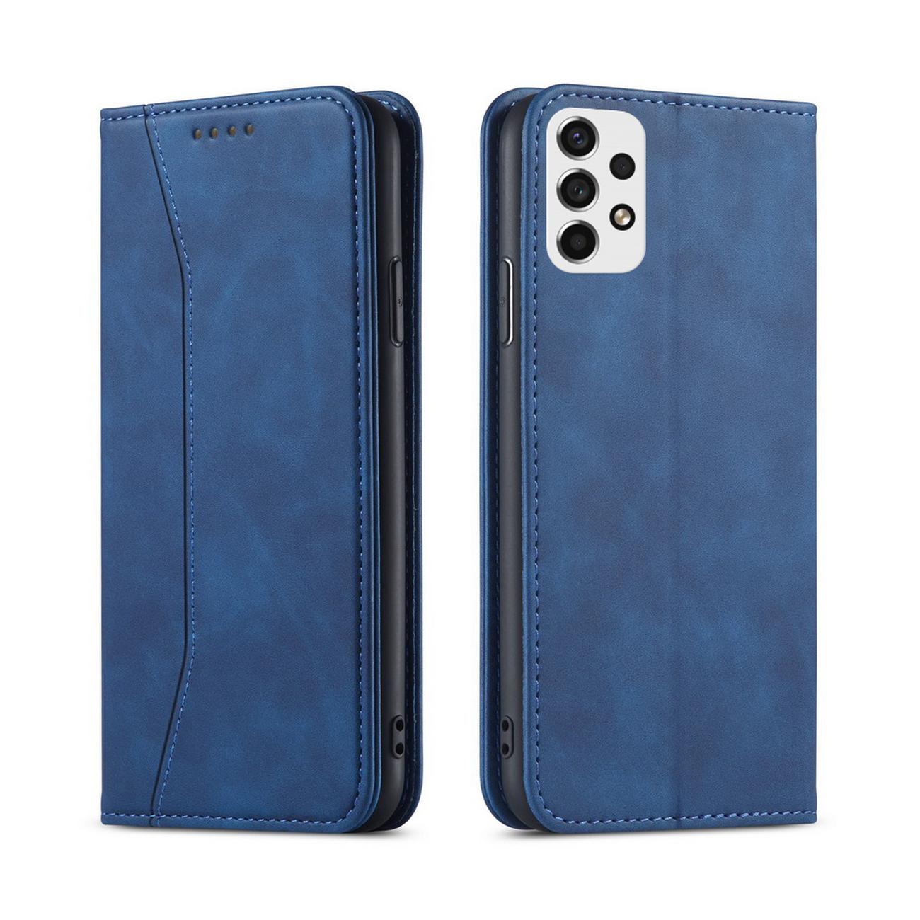 Pokrowiec etui z klapk Wallet Magnet niebieskie SAMSUNG Galaxy A53 5G